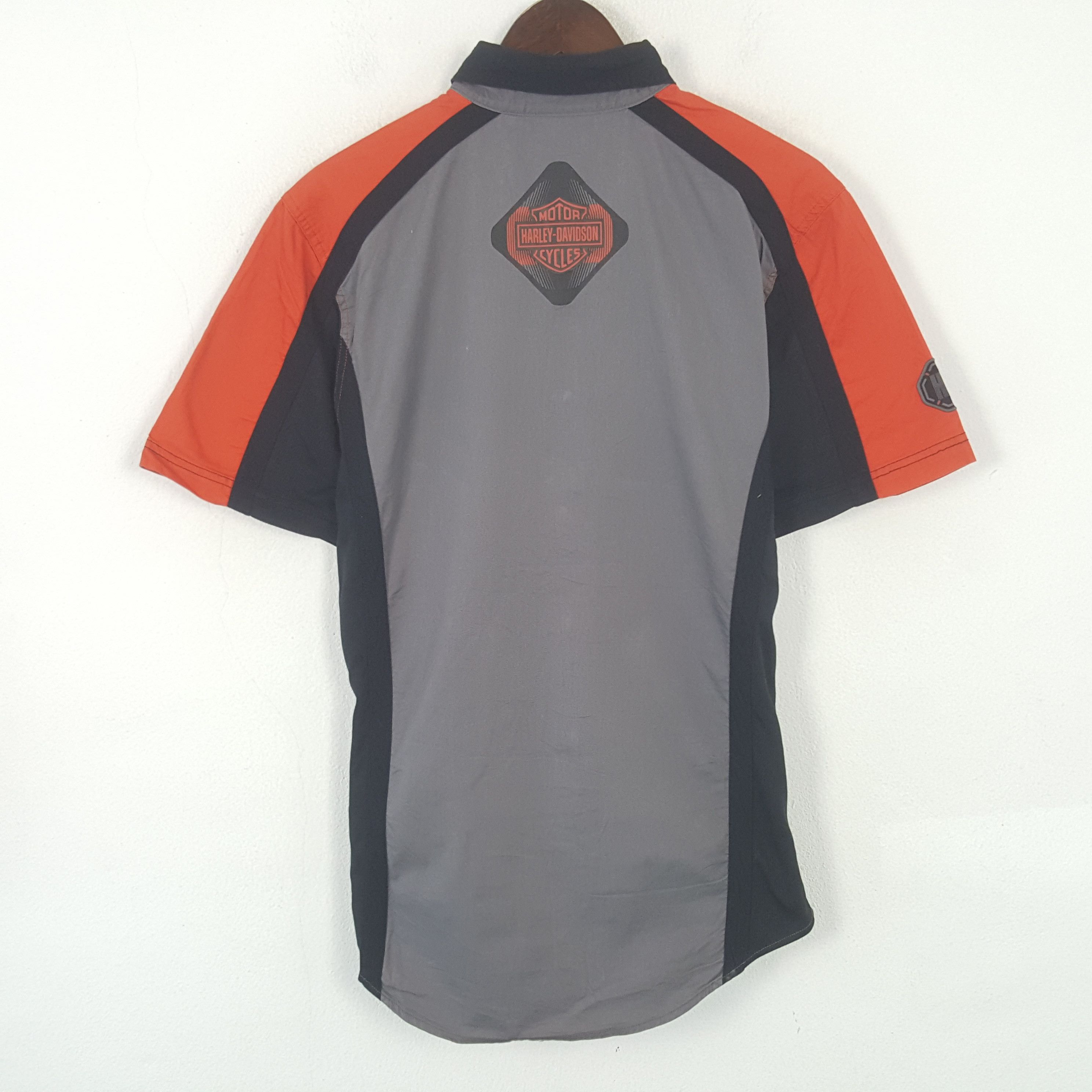 Harley Davidson Vintage Harley Davidson Cycle Racing Button Up Polos Shirt Size US S / EU 44-46 / 1 - 3 Thumbnail
