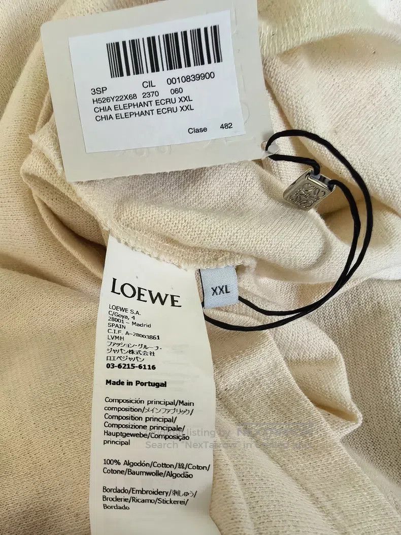 Loewe Loewe Chia seed elephant short-sleeved pure cotton materia Size XXL / US 16-18 / IT 52-54 - 4 Thumbnail