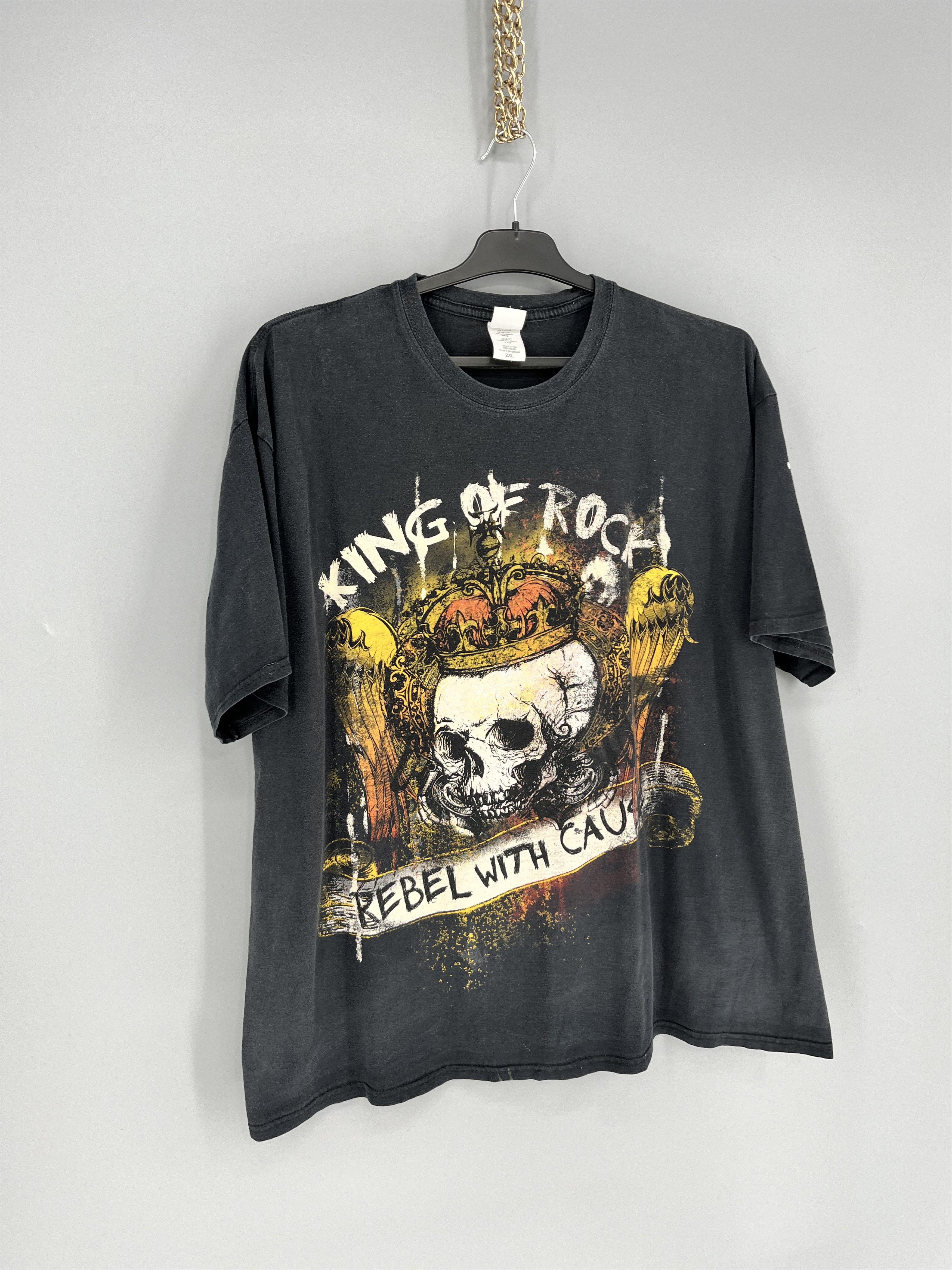 Band Tees × Vintage T Shirt Vintage 90s King Of Rock Rebel With Cause Size 2XL Size US XL / EU 56 / 4 - 2 Thumbnail