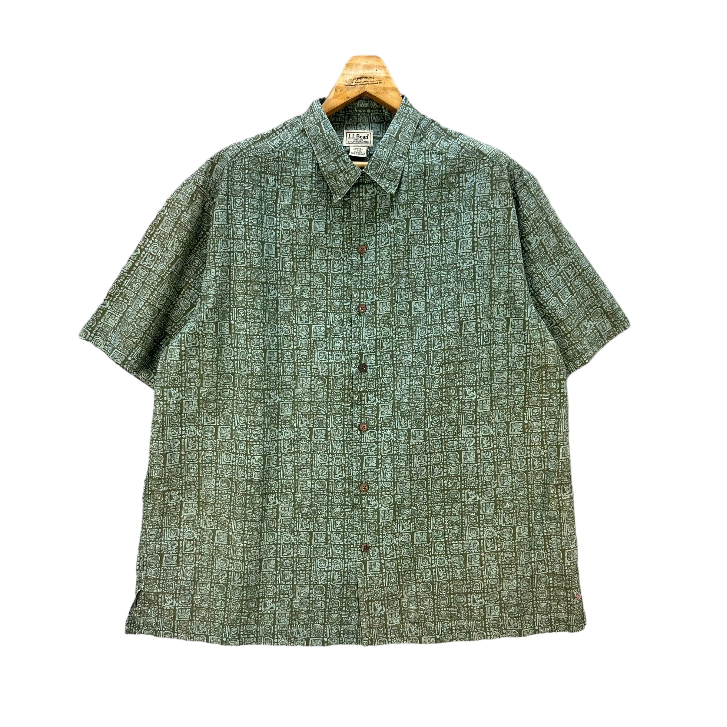 L.L. Bean LL BEAN FULLPRINT BUTTON UPS SHIRT #7945-191 Size US L / EU 52-54 / 3 - 1 Thumbnail