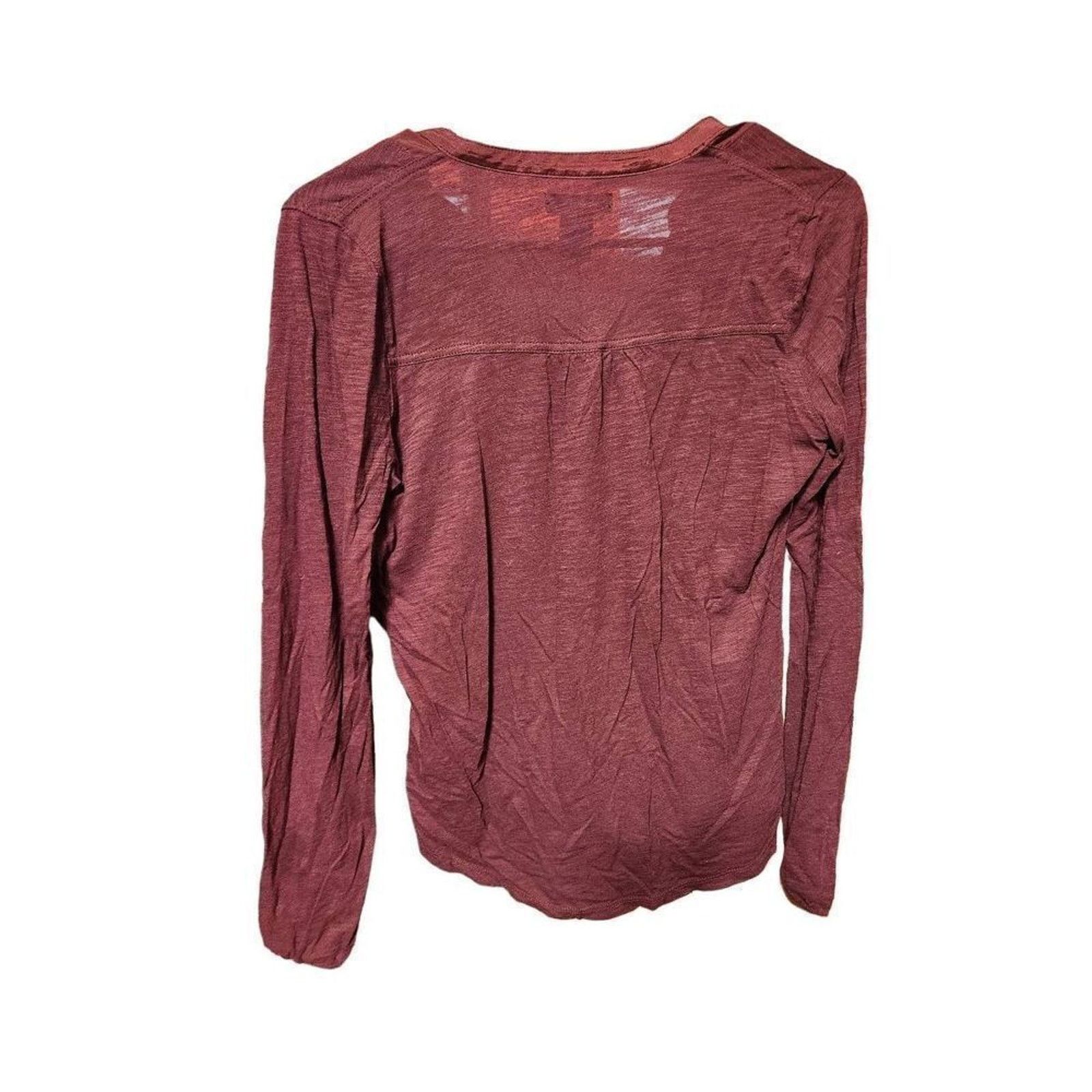 Lucky Brand Lucky brand XS live in love ❤️ top long sleeve burgundy Size XS / US 0-2 / IT 36-38 - 6 Thumbnail