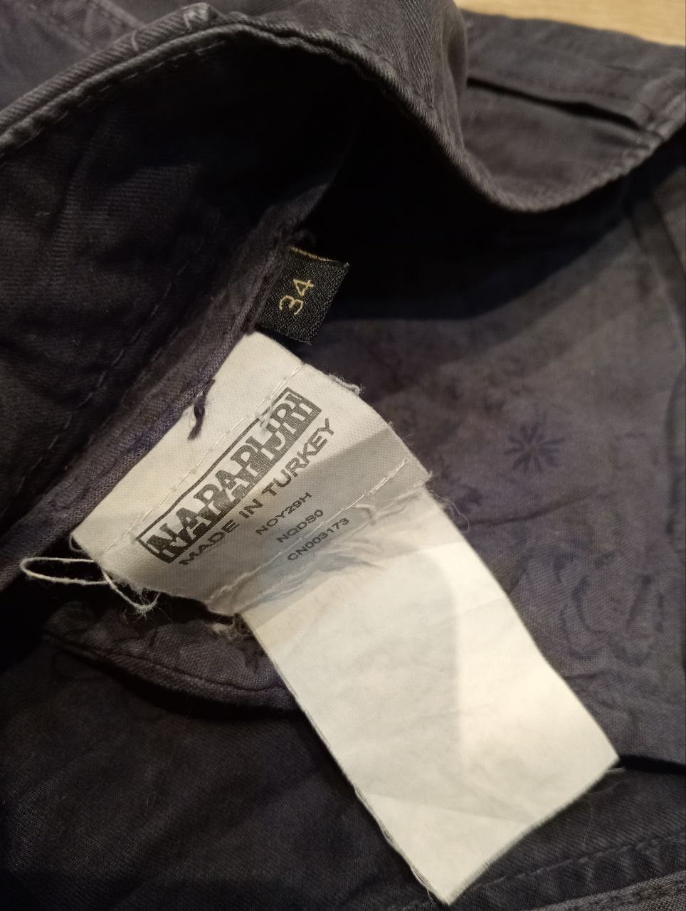 Napapijri NAPAPIJRI FADED BLUE CARGO PANTS Size US 34 / EU 50 - 8 Thumbnail