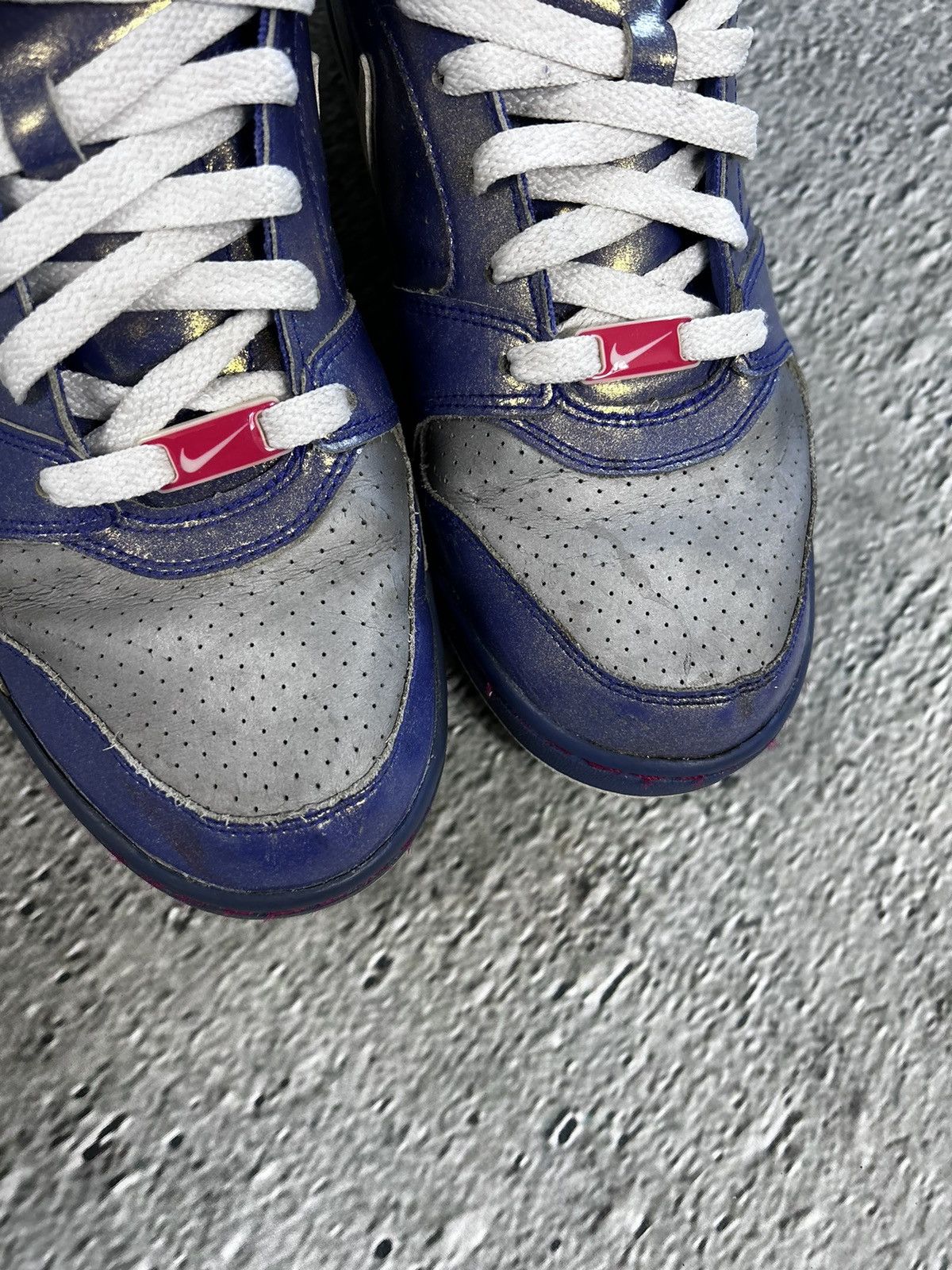 Nike × Vintage Vintage Nike Air Force 1 Low Sneakers Metallic Purple Dunk Size US 9.5 / IT 39.5 - 4 Thumbnail