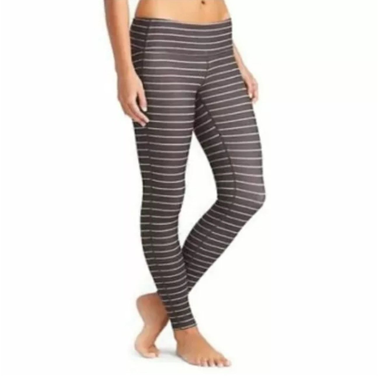 Athleta Athleta Chaturanga Stripe Athletic Crop Leggings Large Size 30" / US 8 / IT 44 - 1 Thumbnail