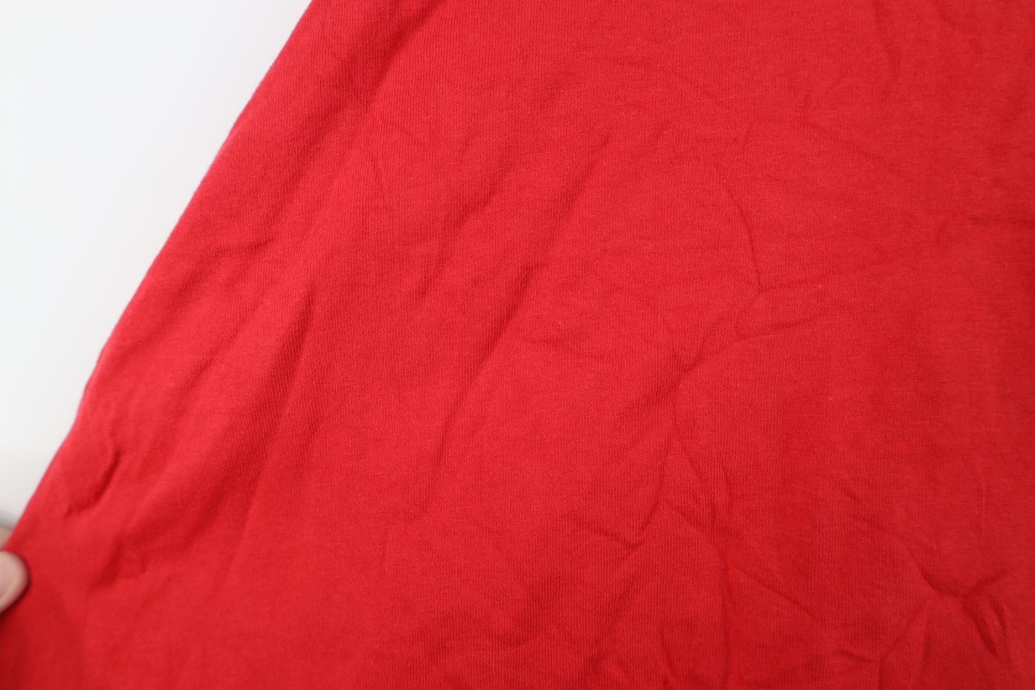 Hanes Vintage 90s Y2K Hanes Blank Cotton Pocket T-Shirt Red Size US XXL / EU 58 / 5 - 10 Thumbnail