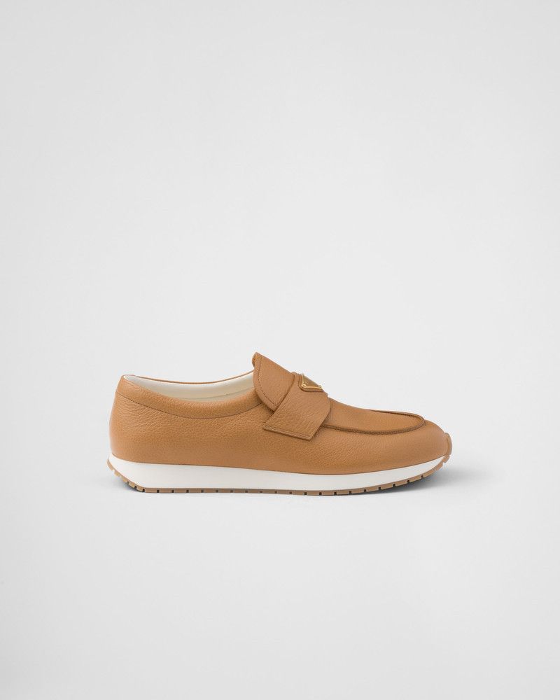 Prada o1la1rc1a0226 Leather Loafers in Brown Size US 11 / EU 44 - 2 Thumbnail