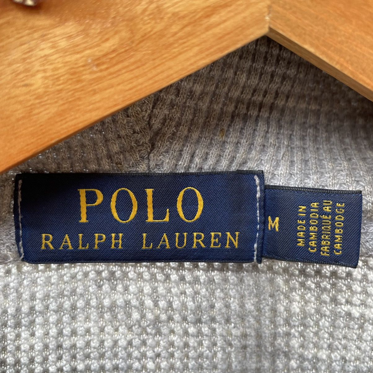 Polo Ralph Lauren 🔥Polo Ralph Lauren Small Pony Logo Waffle Sweater Hoodie Size S / US 4 / IT 40 - 13 Thumbnail