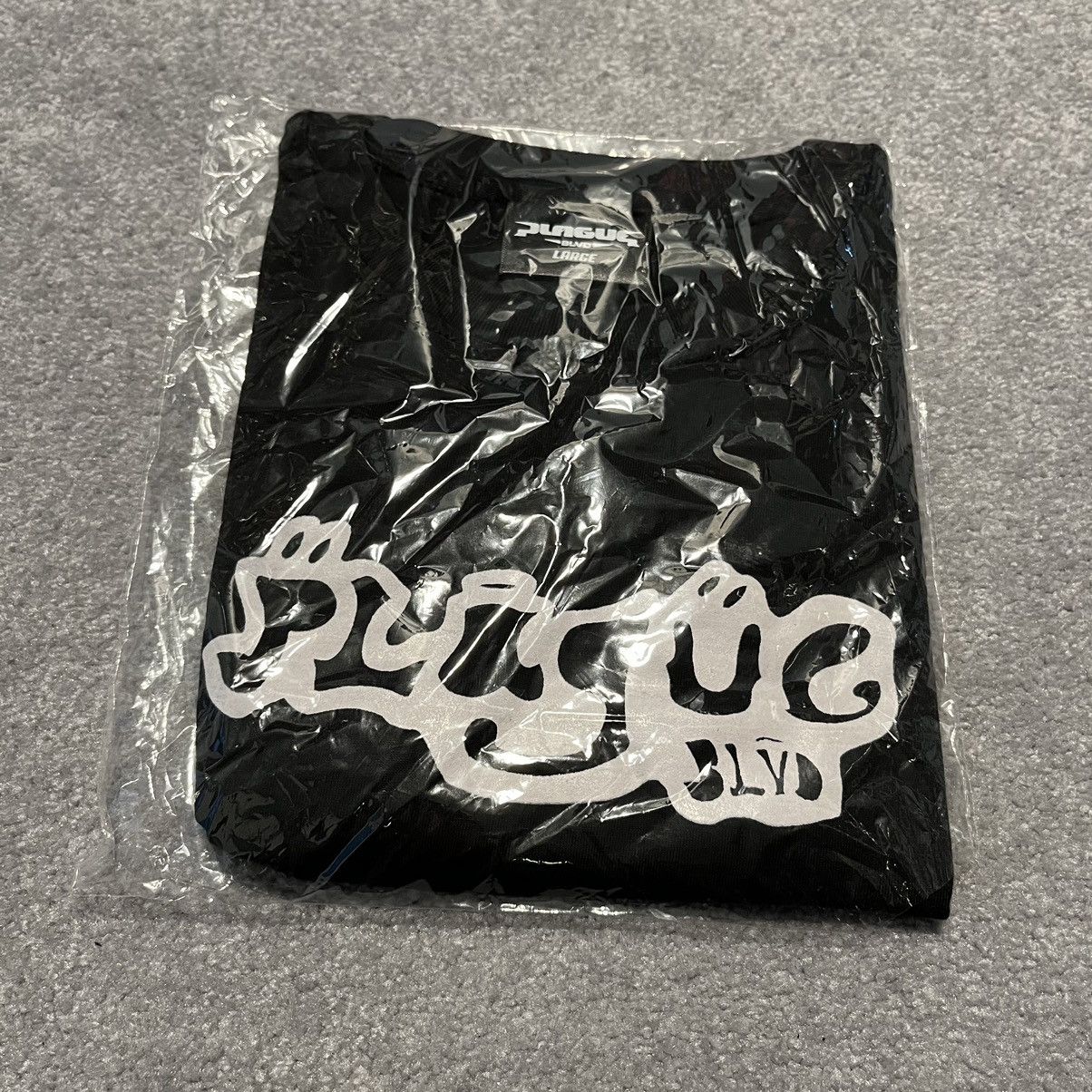 New Rare Plague Blvd Spider Gang Lil Darkie Black Logo Tee