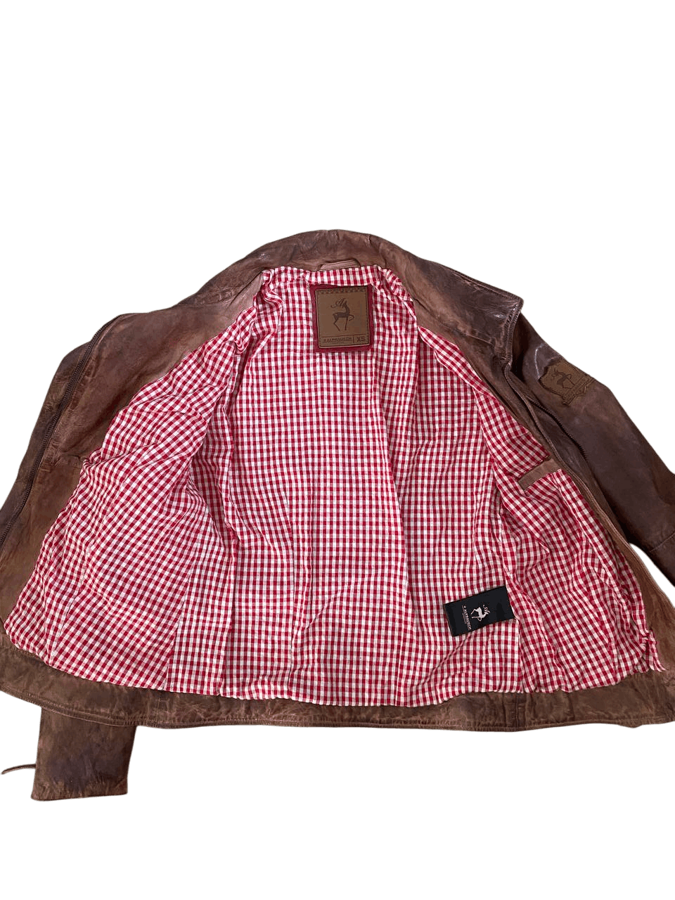 Other Alprausch Brown Distressed Leather Jacket XS Swiss Design Size XS / US 0-2 / IT 36-38 - 5 Thumbnail