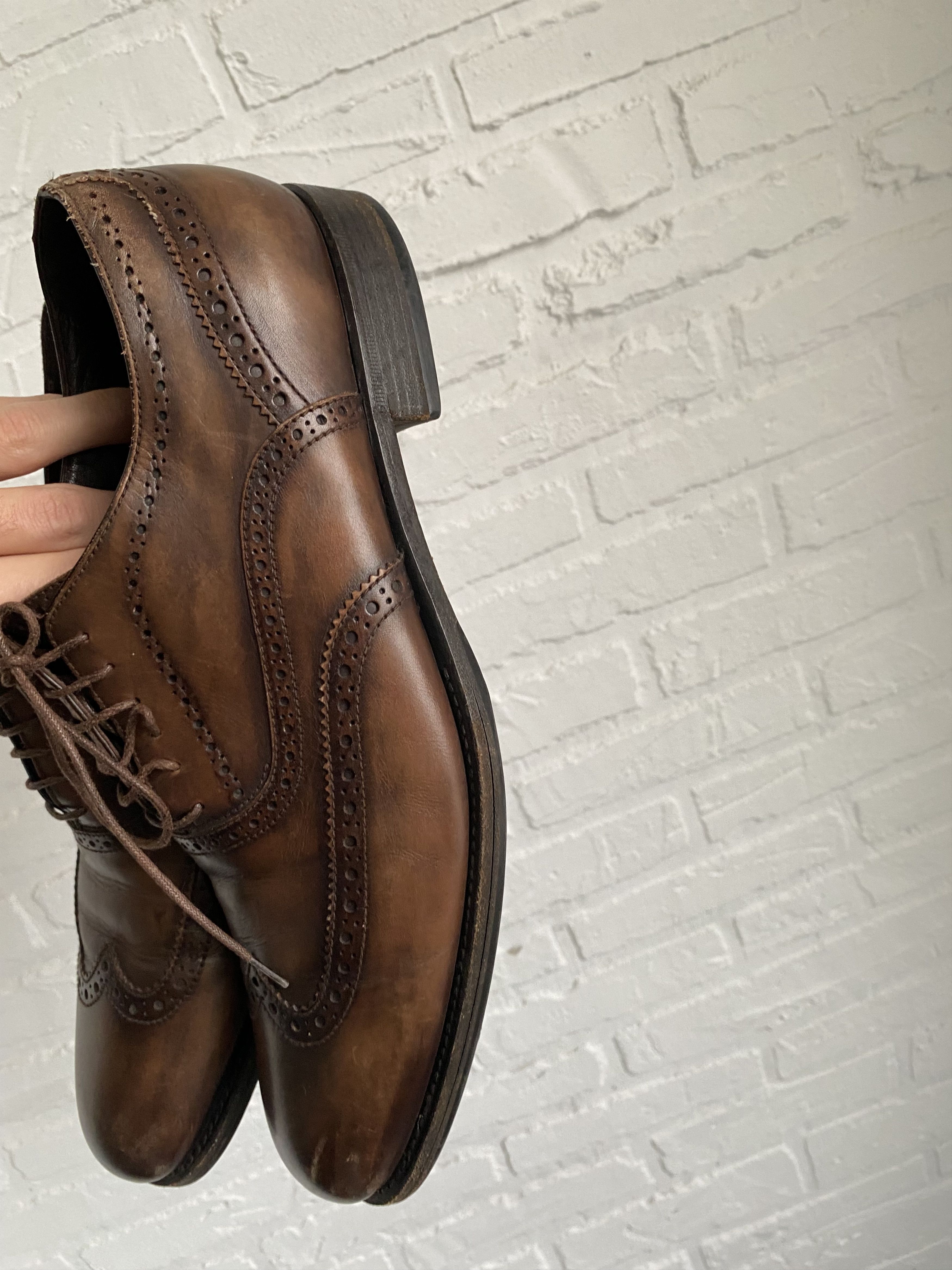 Ermenegildo Zegna Ermenegildo Zegna Brogue Leather Lace Up shoes Size US 8.5 / EU 41-42 - 6 Thumbnail
