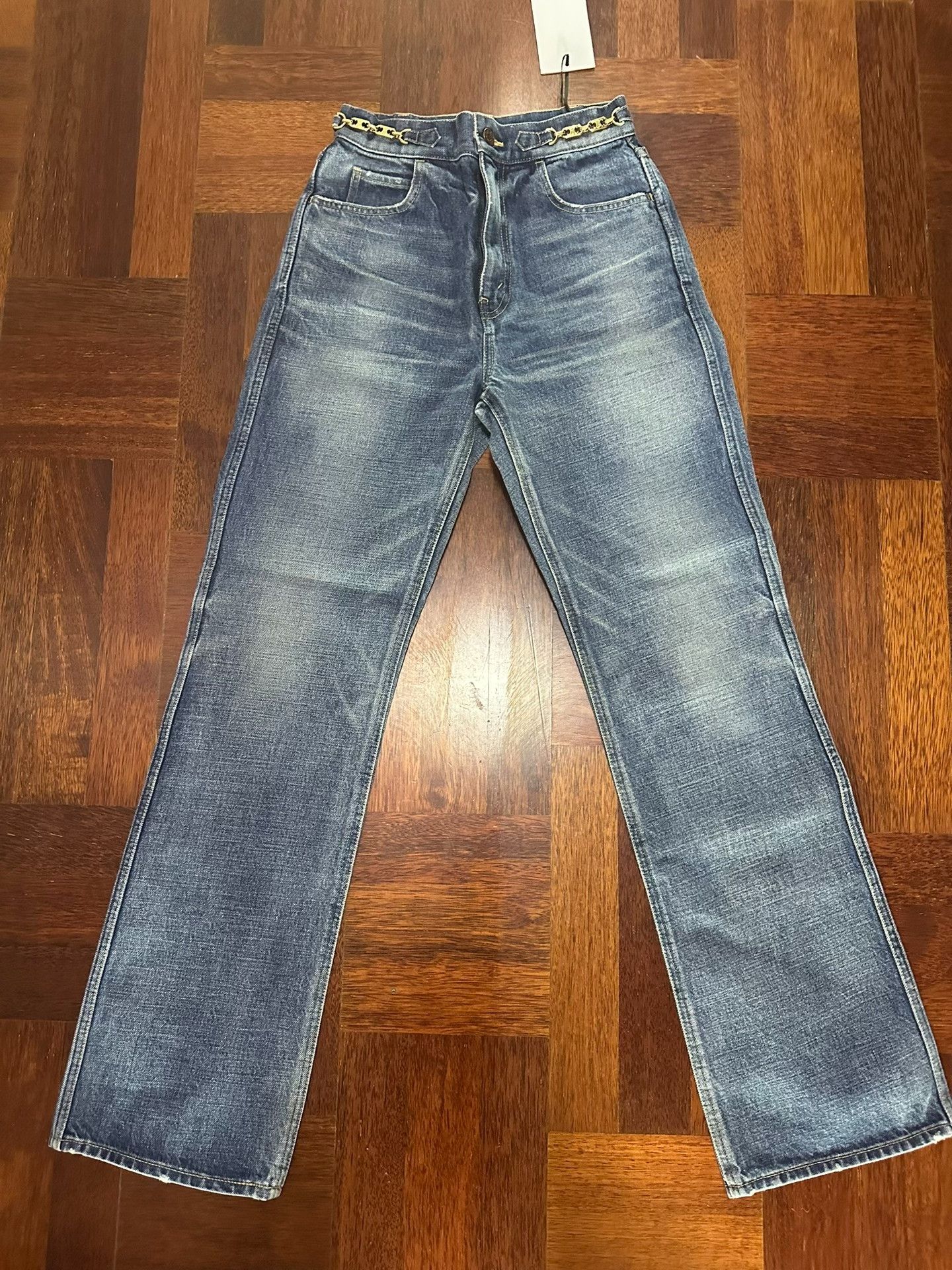 Celine Celine Triomphe Chain Jeans Size 32" / US 10 / IT 46 - 1 Thumbnail