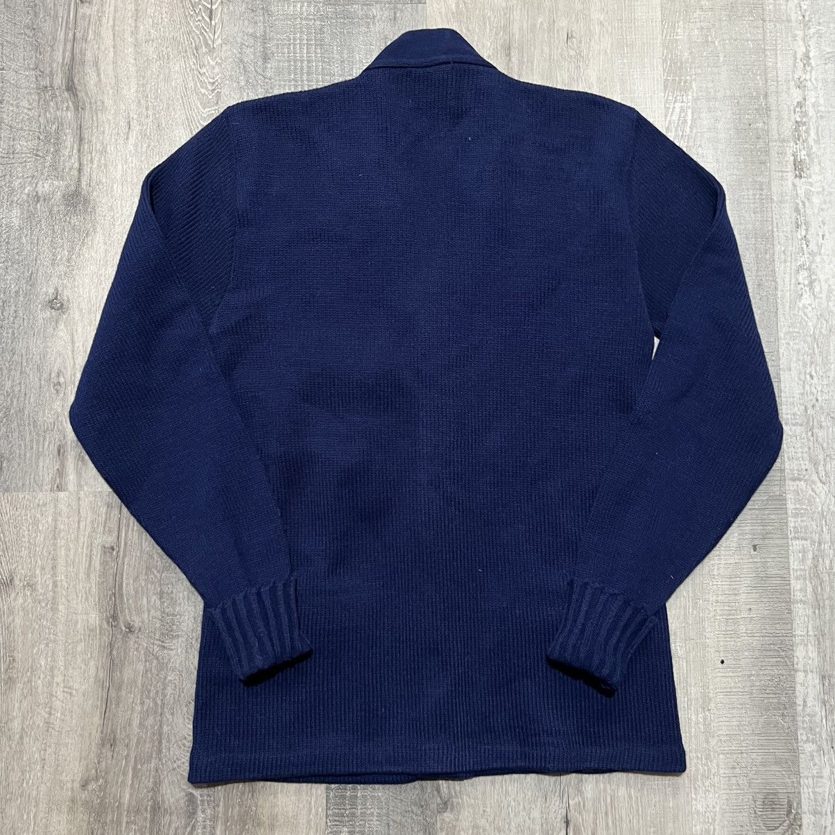 Vintage VTG 1970s Varsity Letterman Cardigan Blue Knit Award Sweater Size US S / EU 44-46 / 1 - 2 Thumbnail