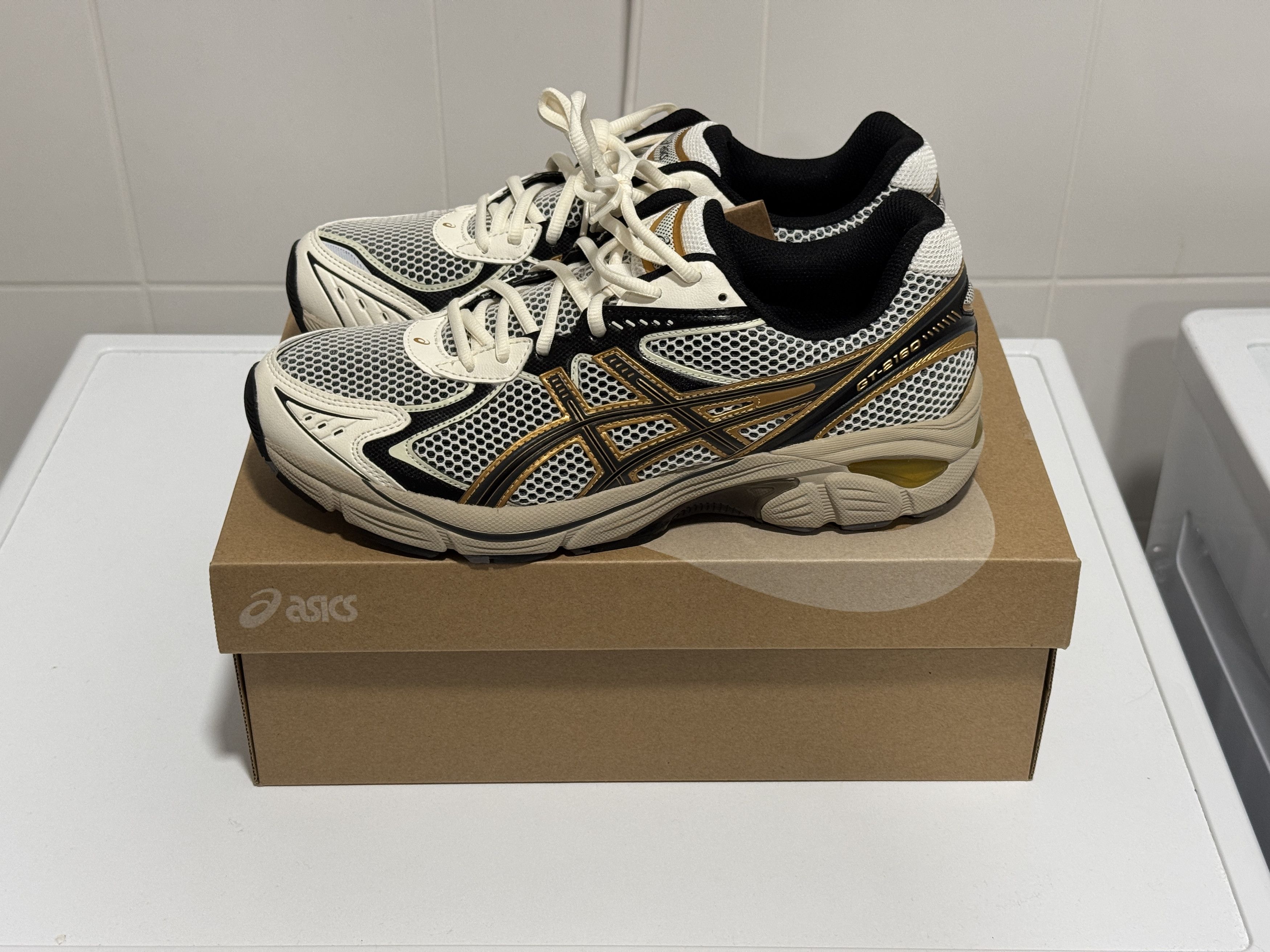 Asics Asics GT-2160 Cream / Pure Gold sneakers EU43.5 Size US 9.5 / EU 42-43 - 4 Thumbnail