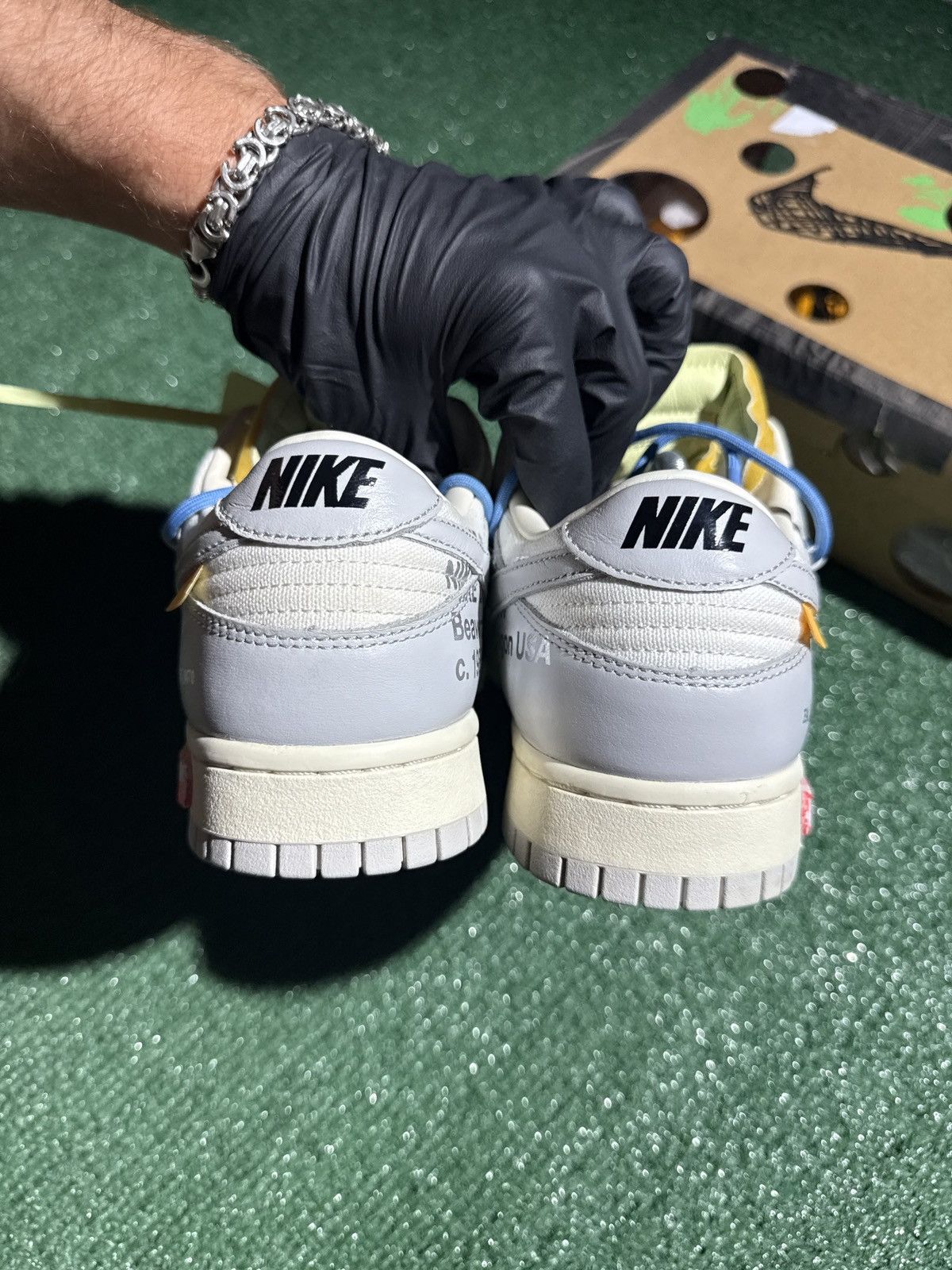 Nike × Off-White × Virgil Abloh Nike dunk low off white lot 05 size 9 Size US 9 / EU 42 - 3 Thumbnail