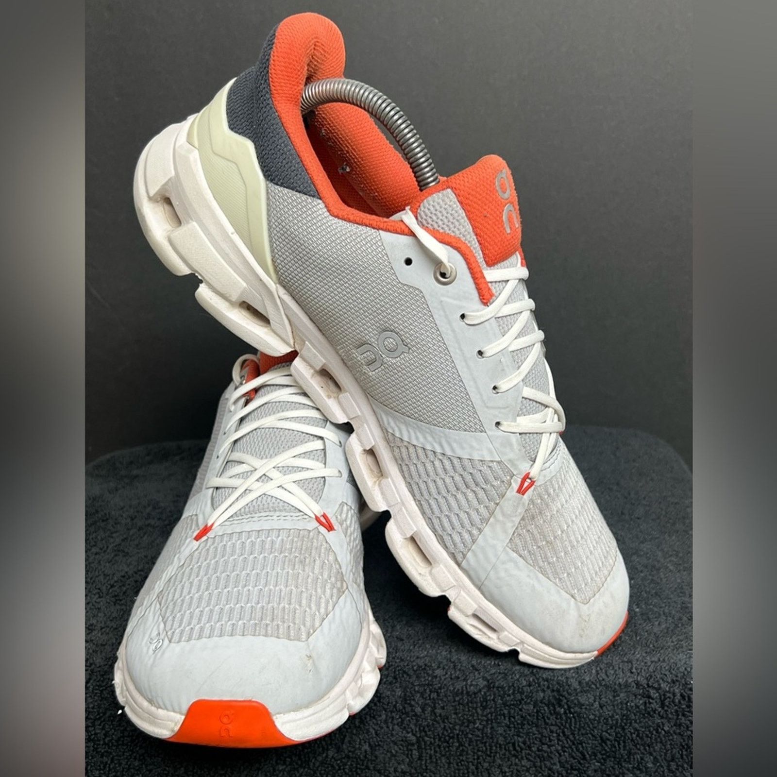 On ON Cloudflyer Men's 10 Glacier Flame Gray Running Sneakers Size US 10 / EU 43 - 2 Thumbnail