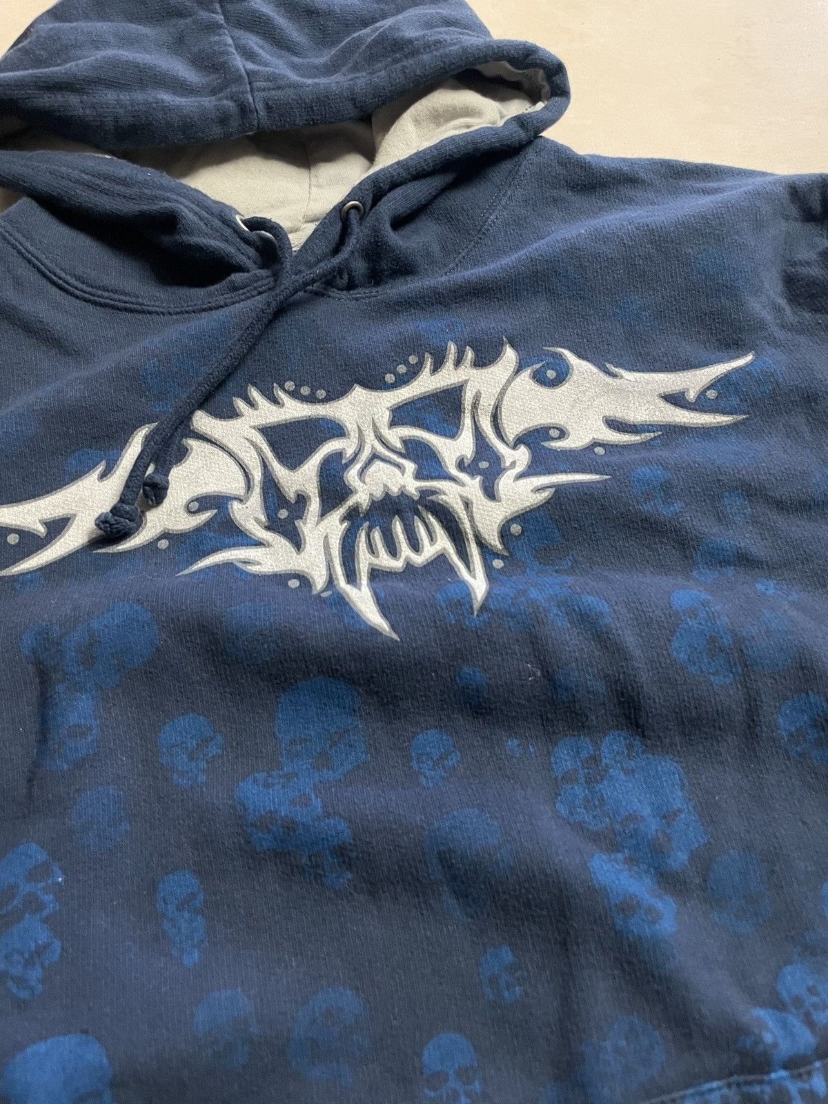 No Fear Vintage Y2K No Fear Skull Hoodie Grunge Size US L / EU 52-54 / 3 - 3 Thumbnail