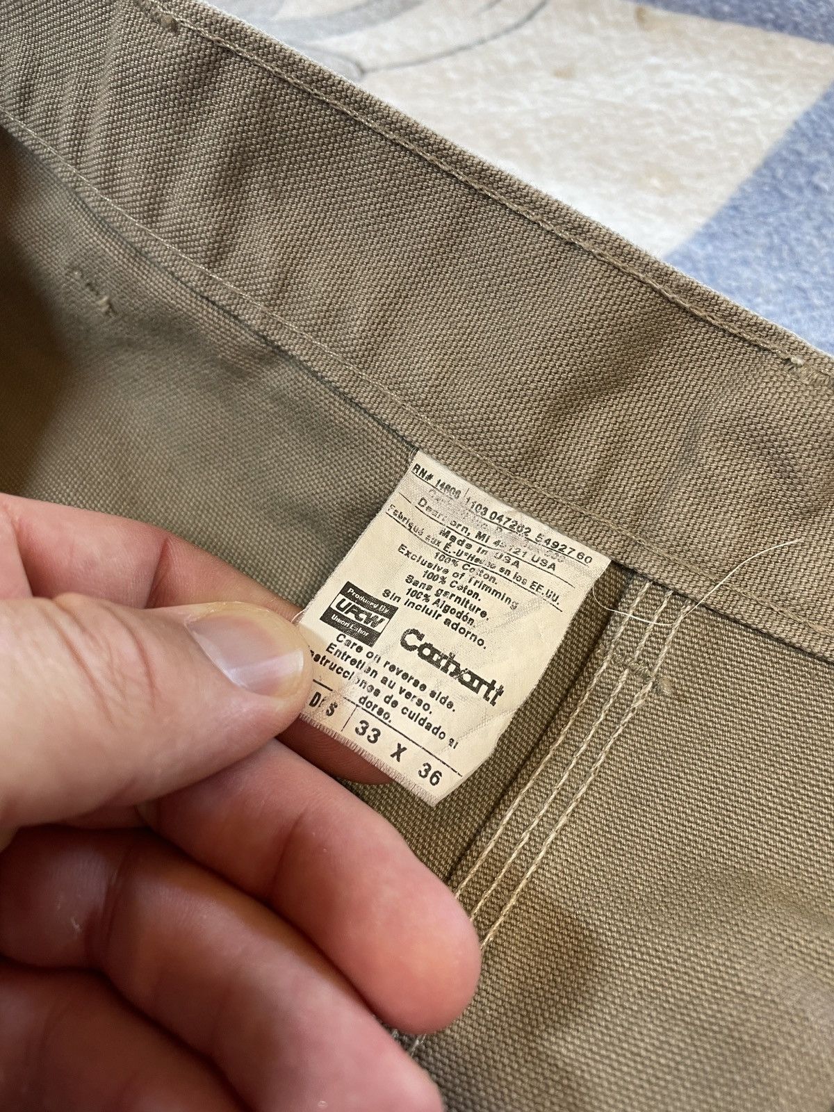 Carhartt Vintage carhartt double knee work pants Size US 33 - 4 Thumbnail