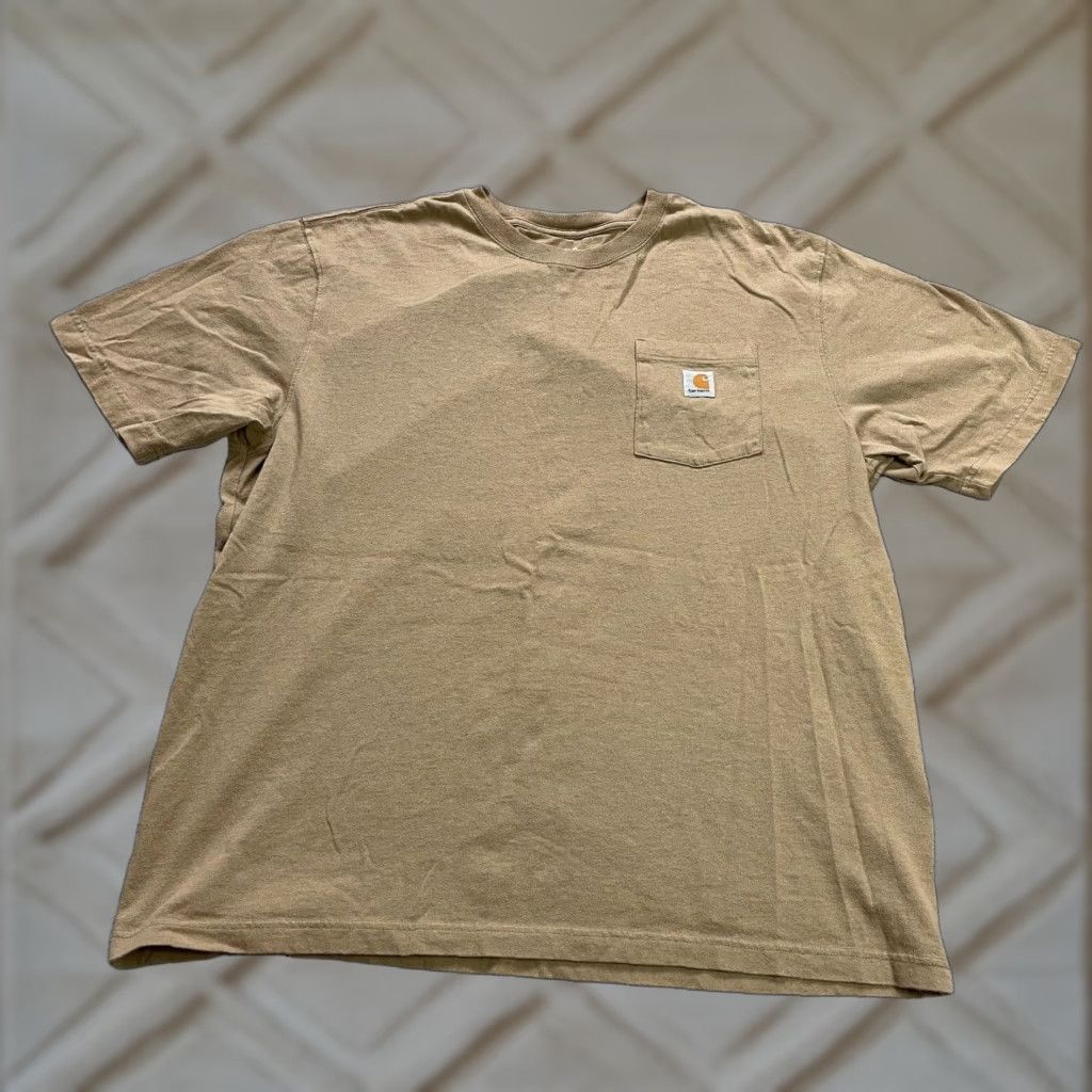 Carhartt Carhartt K87 Loose Fit T-Shirt Mens XL Brown Casual Pocket Tee Outdoor Classic Size US XL / EU 56 / 4 - 1 Thumbnail