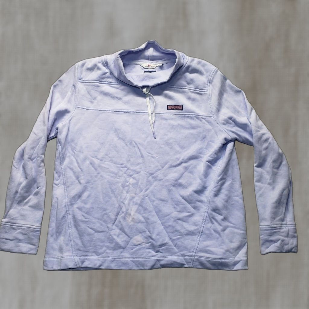 Vineyard Vines Vineyard Vines Sweater Light Blue Pullover 1/4 Zip The Shep Shirt Preppy Men's L Shirt Size US L / EU 52-54 / 3 - 1 Thumbnail