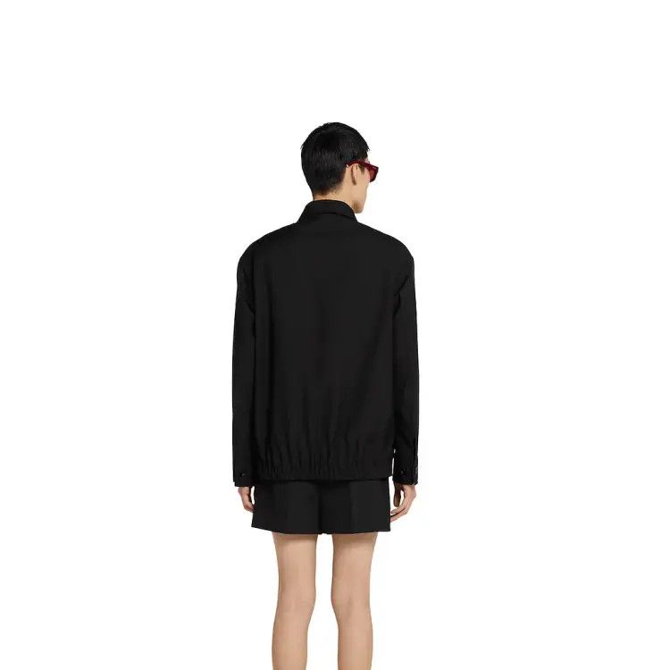 Gucci o1loc1c1125 823645 Embossed Wool Twill Zip Jacket in Black Size US XL / EU 56 / 4 - 6 Thumbnail