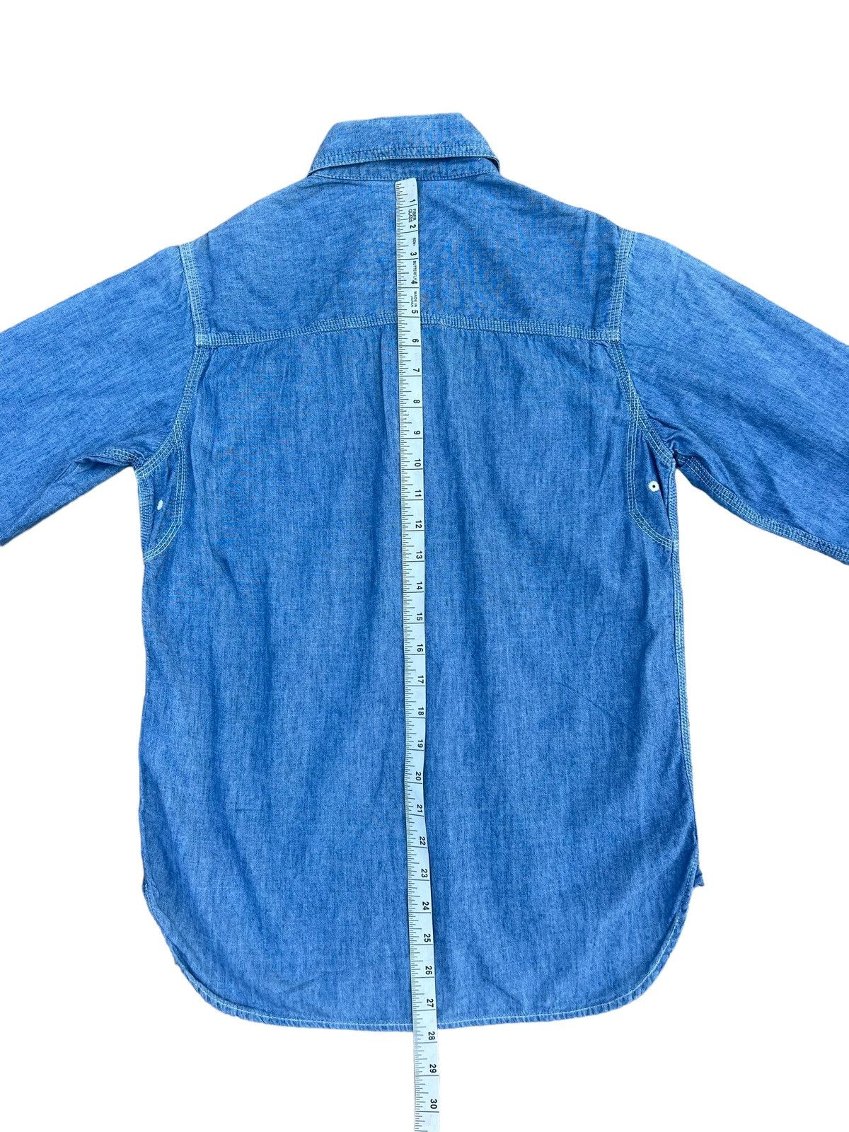 *A VONTADE A Vontade X Toki Shirazu Blue Chambray Work Shirt Size US S / EU 44-46 / 1 - 5 Thumbnail