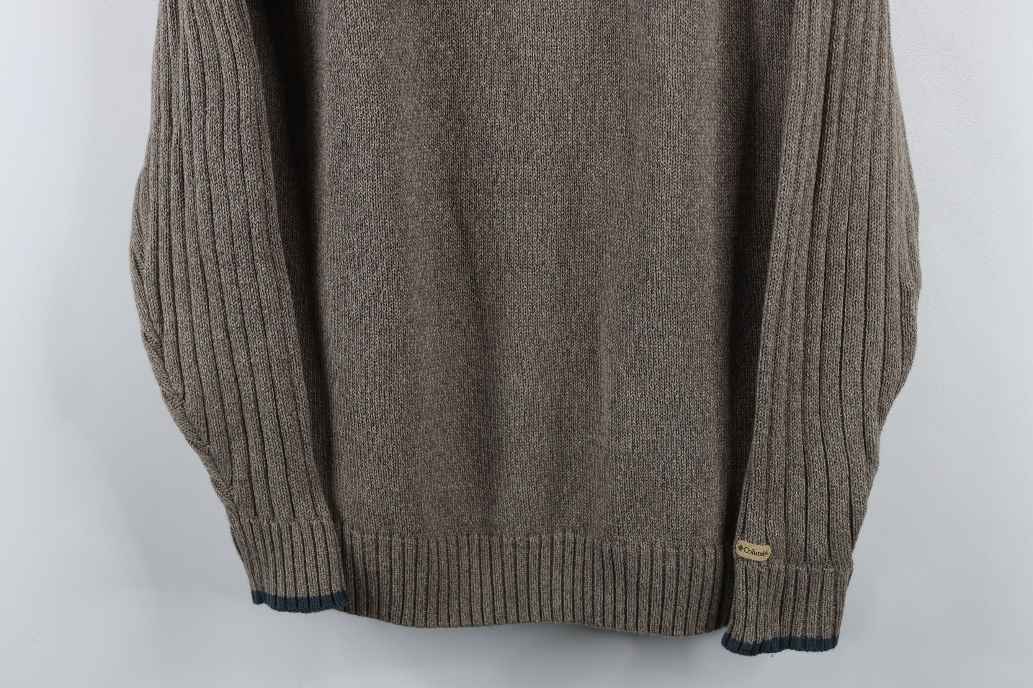 Columbia × Vintage Vintage Columbia Ribbed Knit Crewneck Sweater Heather Brown Size US M / EU 48-50 / 2 - 3 Thumbnail