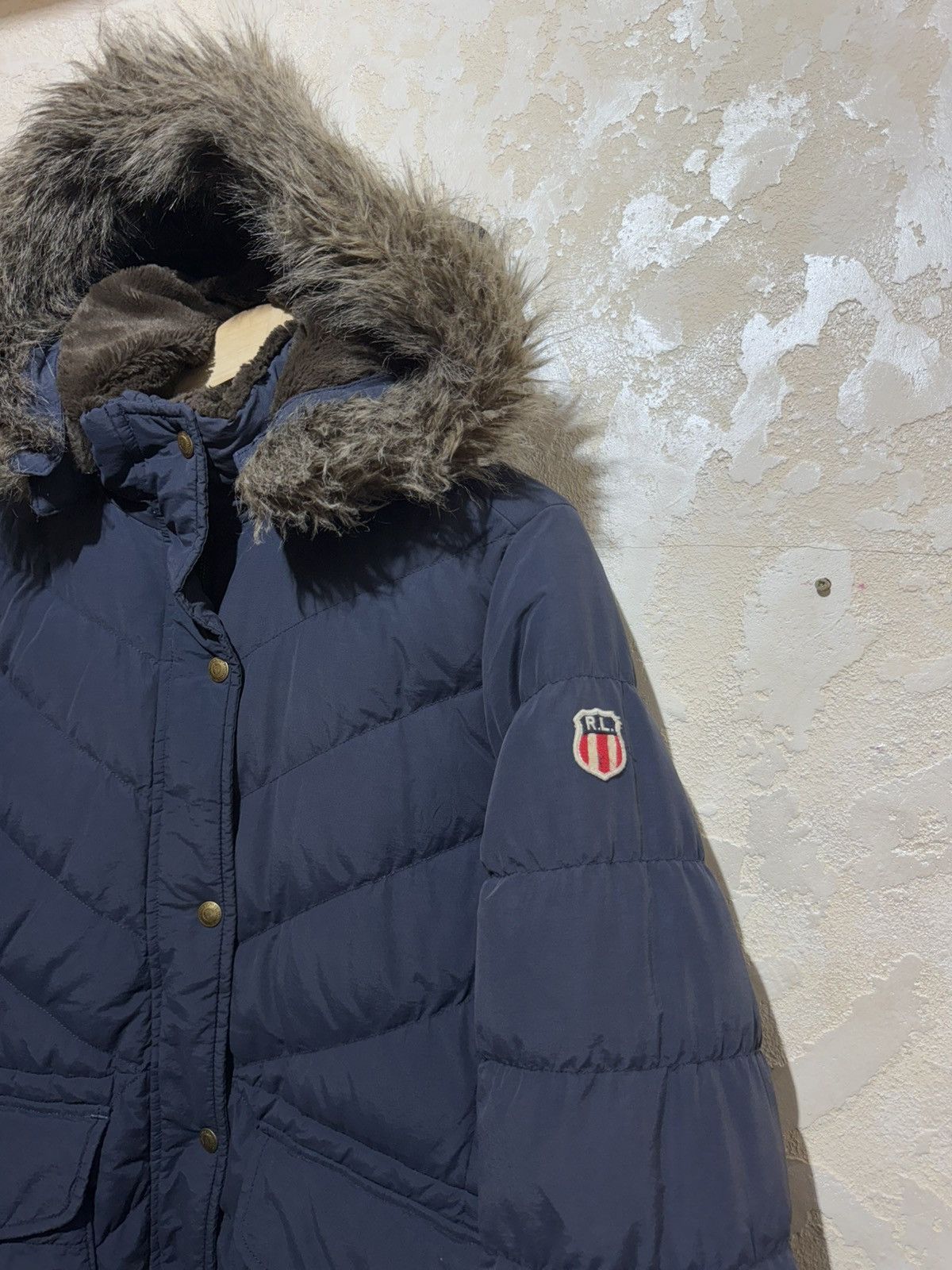 Polo Ralph Lauren × Vintage Very Rare Polo Jeans CO Ralph Lauren Faur Fur Feather Down Size L / US 10 / IT 46 - 4 Thumbnail