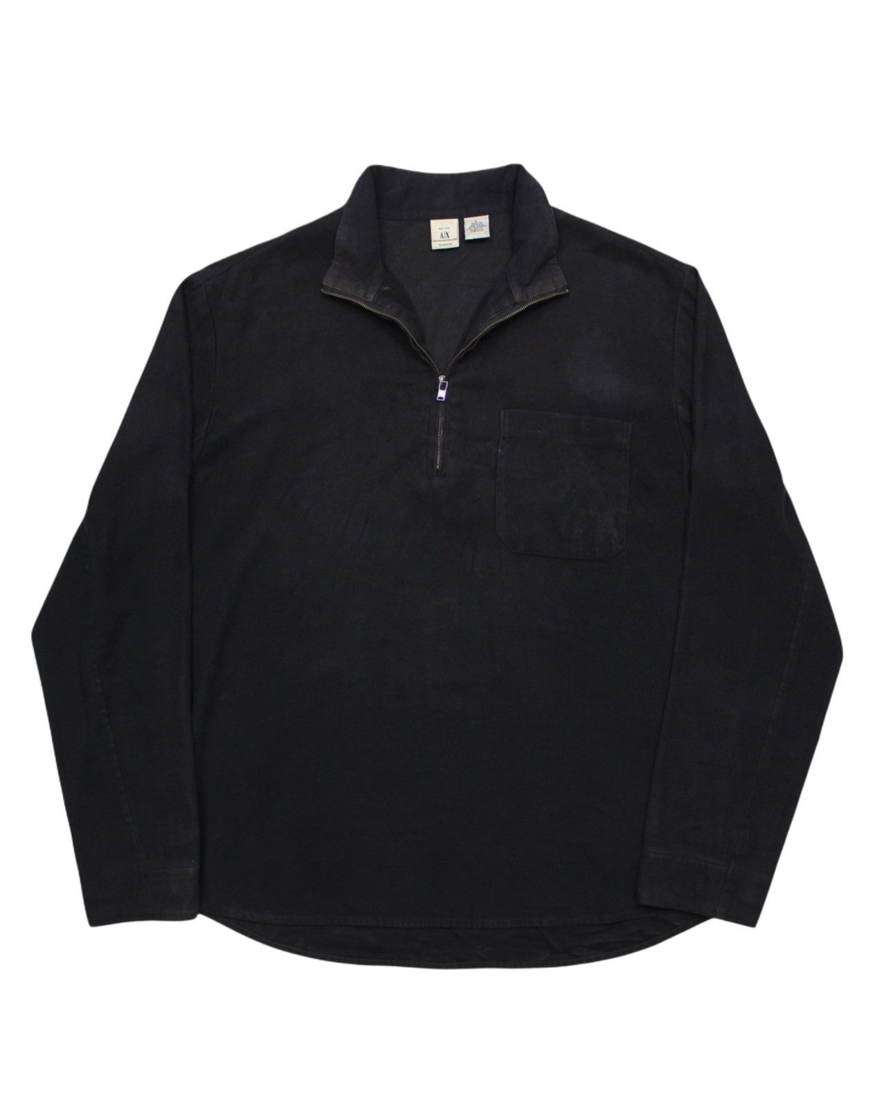 Armani 2000S ARMANI EXCHANGE HALF-ZIP LONG SLEEVE SHIRT Size US M / EU 48-50 / 2 - 1 Thumbnail