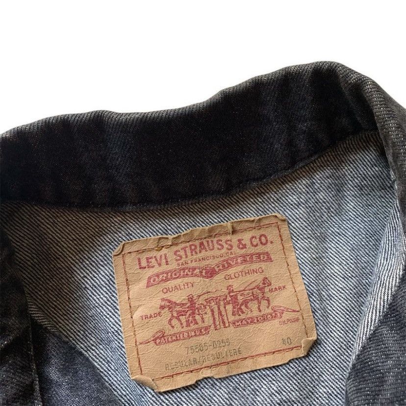 Levi's VINTAGE 90s LEVI’S DENIM JACKET BLACK WASH Size US M / EU 48-50 / 2 - 2 Thumbnail