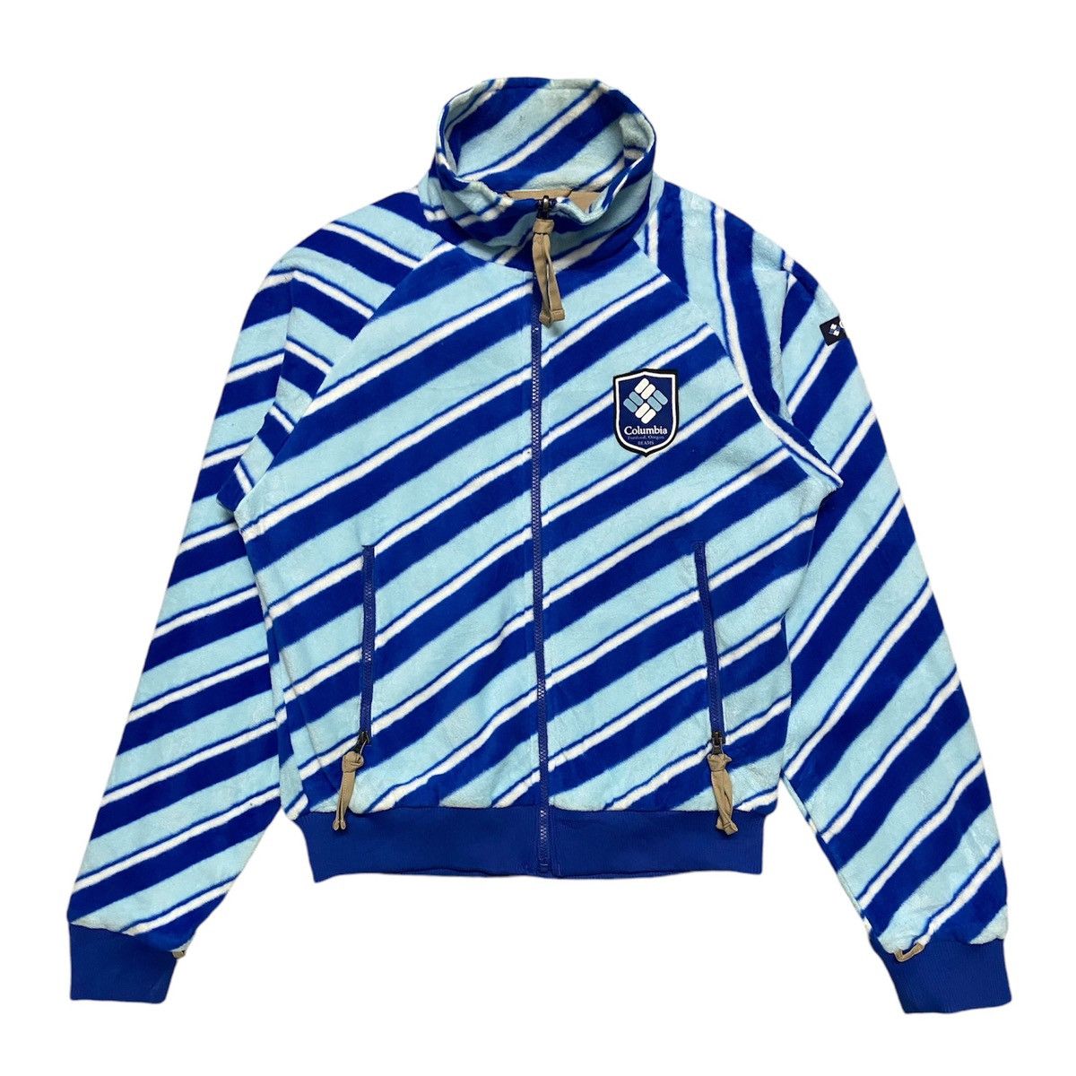Beams Plus × Columbia Columbia x Beams Striped Fleece Jacket Size US M / EU 48-50 / 2 - 1 Thumbnail
