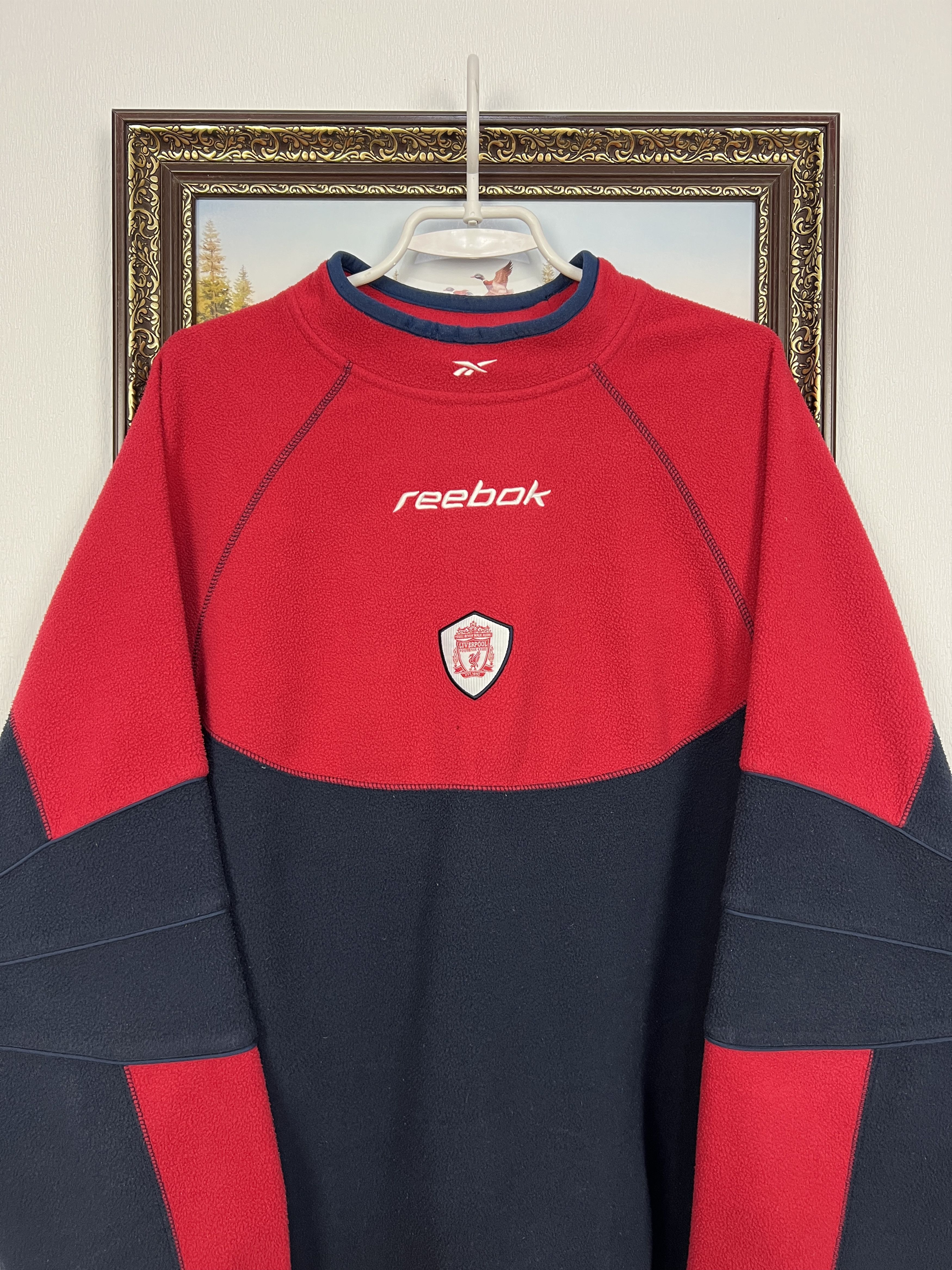 Reebok Vintage Reebok Liverpool Fleece Sweatshirt Football Size US M / EU 48-50 / 2 - 2 Thumbnail