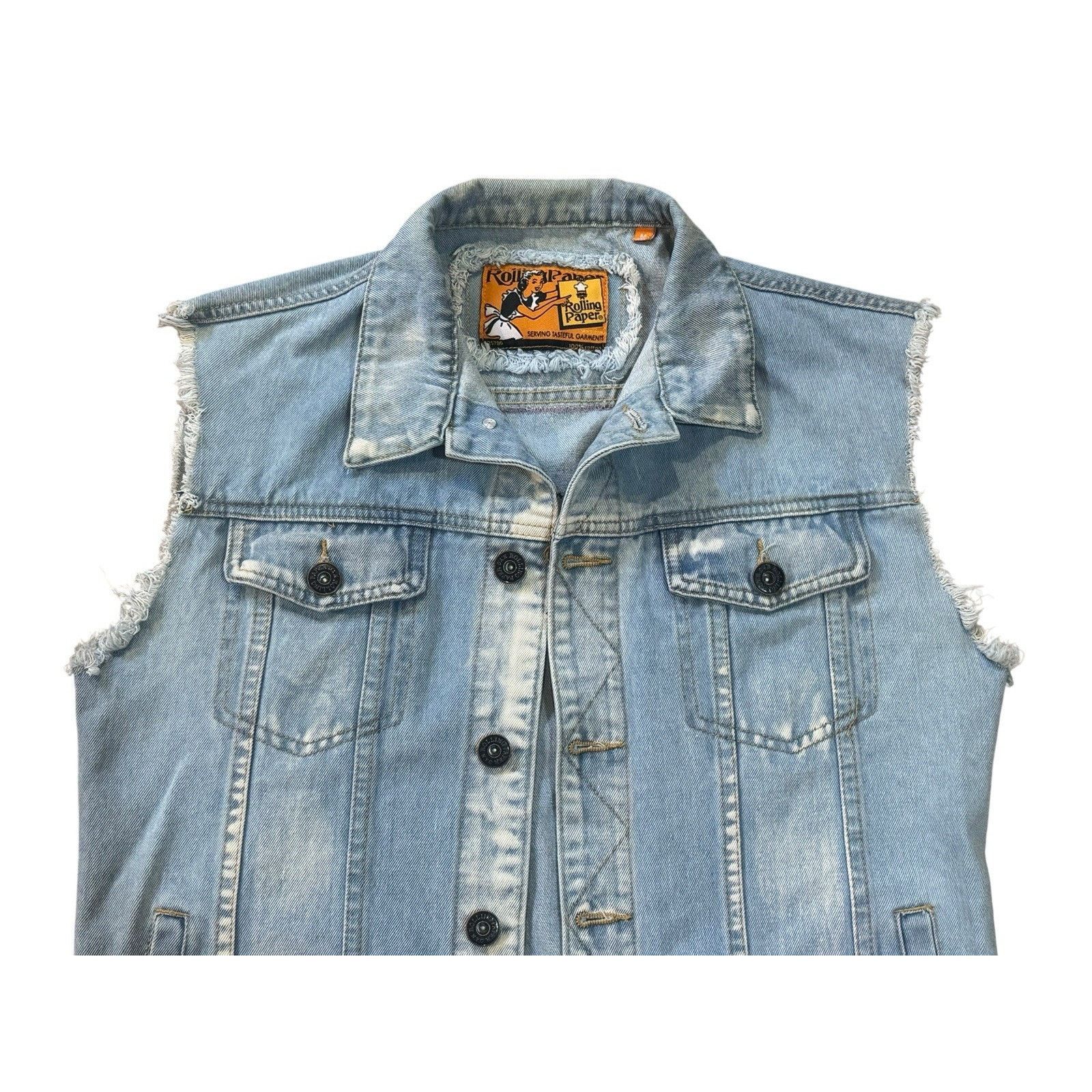 Other BILLY JOEL Uptown Girl Vintage Retro Denim Vest 70s 80s Sz M Size M / US 6-8 / IT 42-44 - 4 Thumbnail
