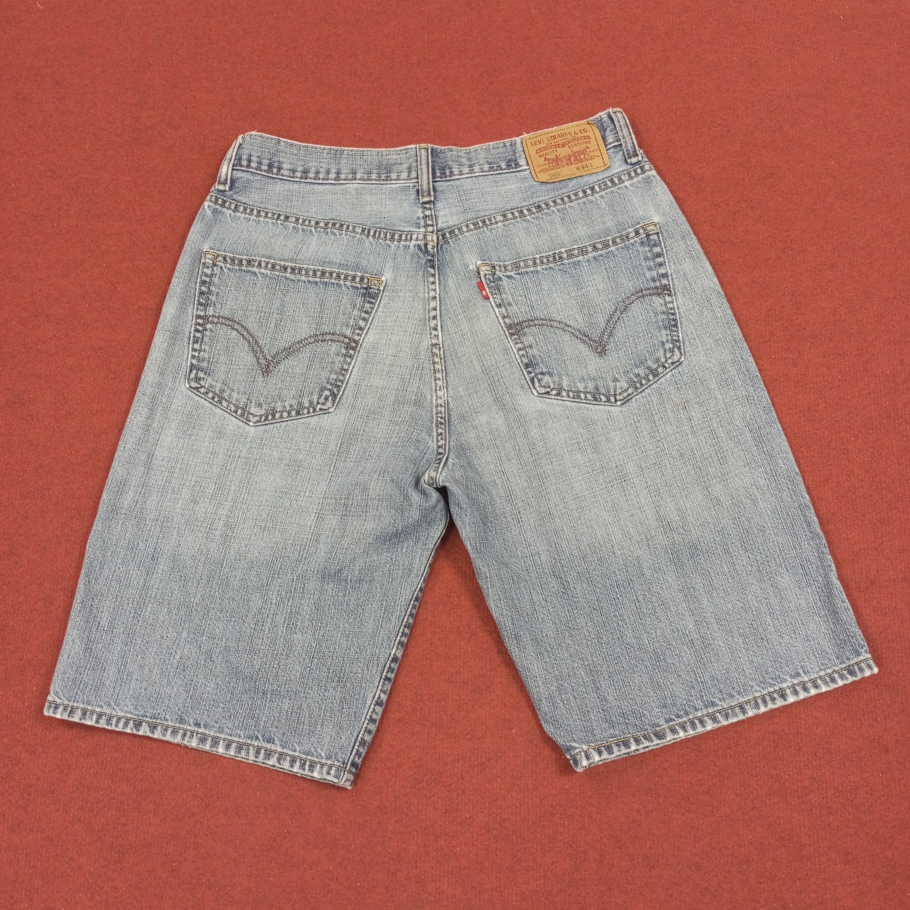 Levi's × Vintage Levis Short Jeans Distressed Streetwear Summer Style Size US 34 / EU 50 - 4 Thumbnail