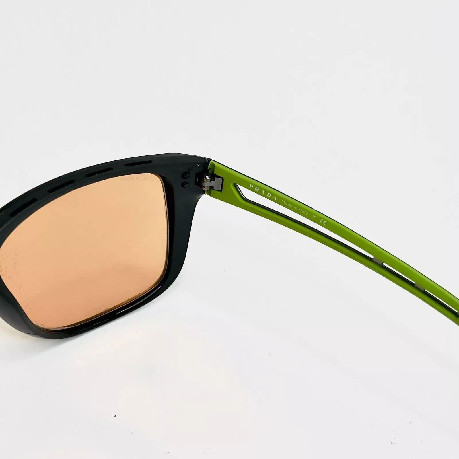 Prada PRADA 03T LINEA ROSSA PS03TS Black Yellow Sport Sunglasses Size ONE SIZE - 3 Thumbnail