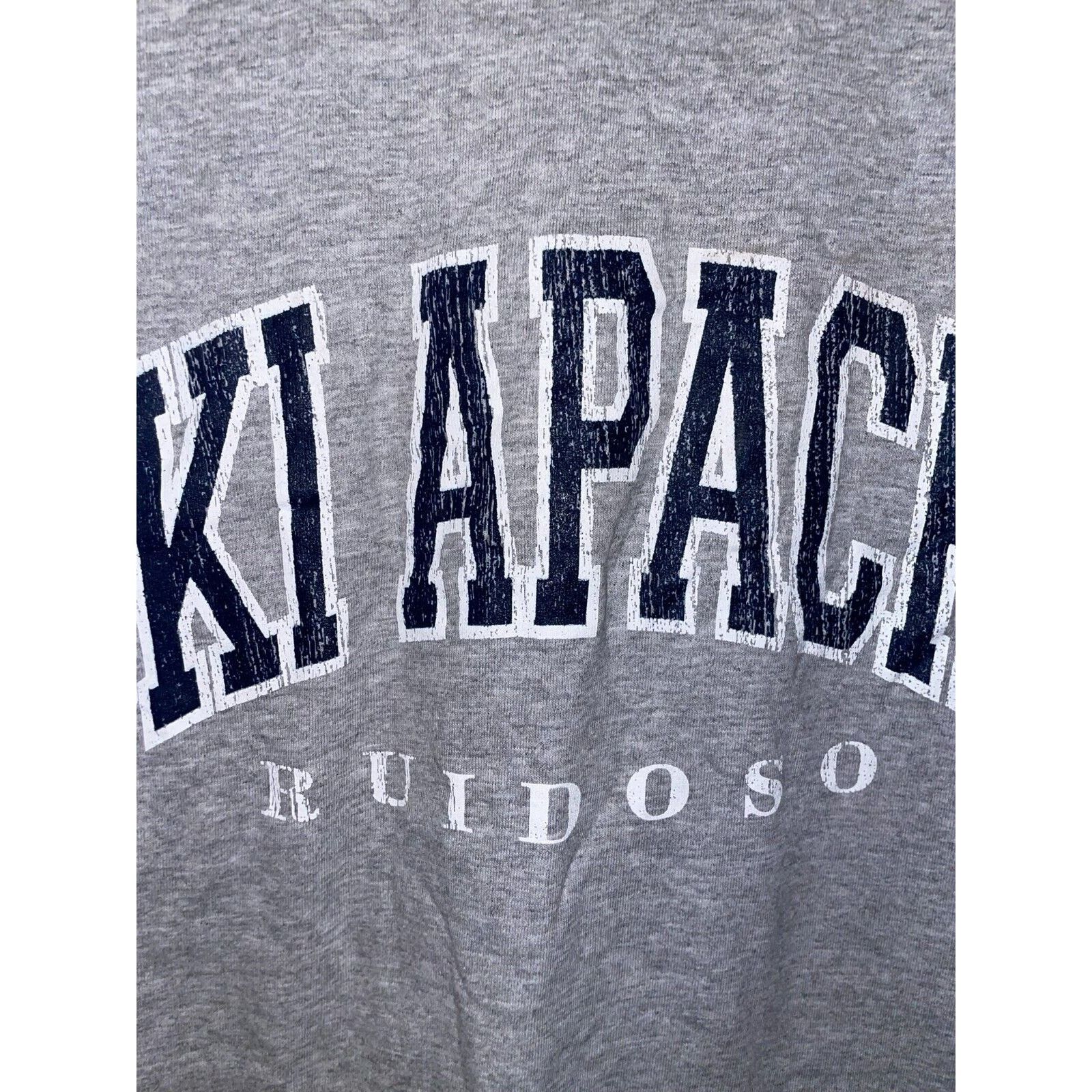 Jerzees Vintage Ski Apache Shirt Ruidoso Skiing Gray Tee VTG 90s M Size US M / EU 48-50 / 2 - 3 Thumbnail
