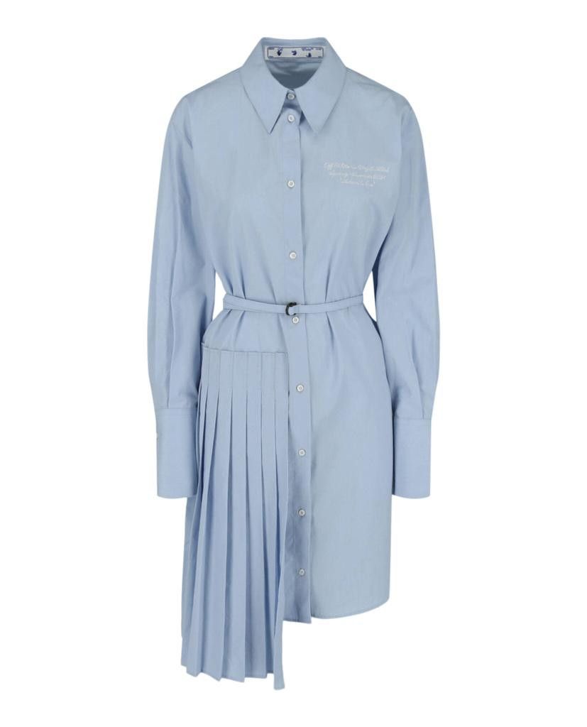 Off-White o1gr1nt0325 Shirt Dress in Light Blue Size XS / US 0-2 / IT 36-38 - 1 Thumbnail