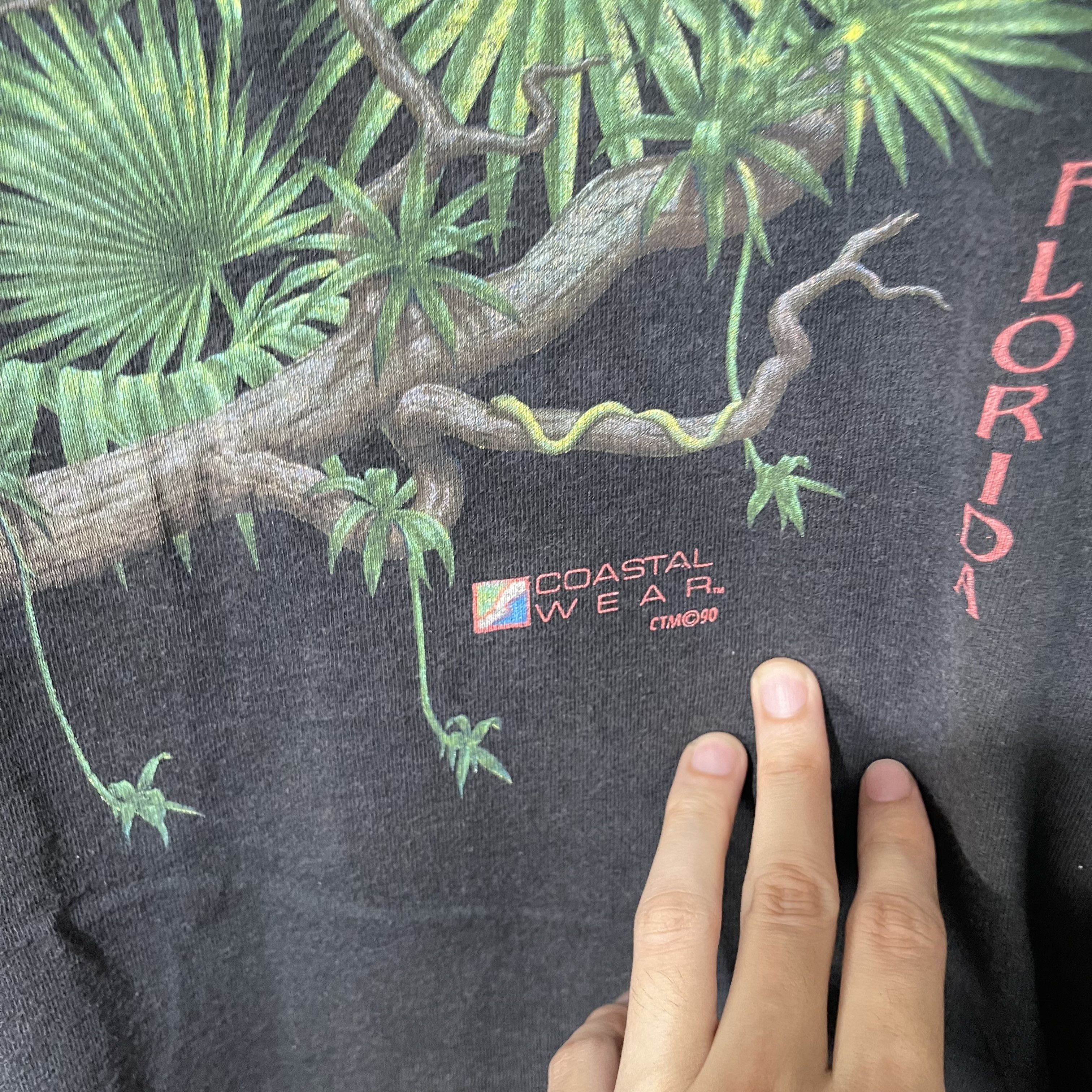 Vintage Vintage 90s Coastal Bird T-Shirt Size US XL / EU 56 / 4 - 3 Thumbnail