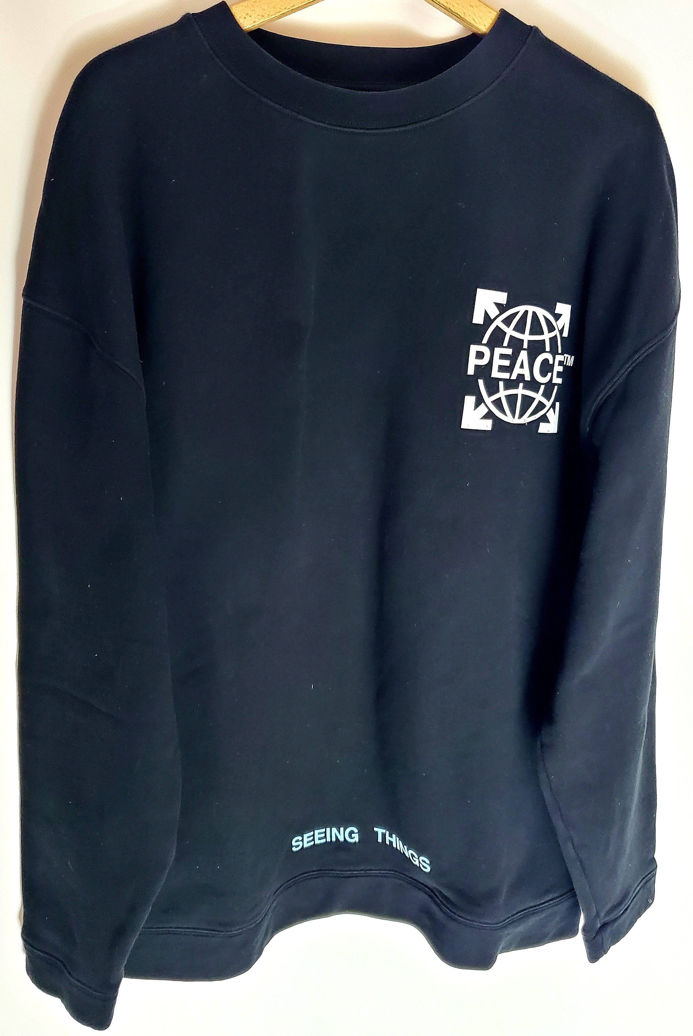 Off-White × Virgil Abloh Off-White Peace sweatshirt Globe Oversized Crewneck Size US S / EU 44-46 / 1 - 2 Thumbnail