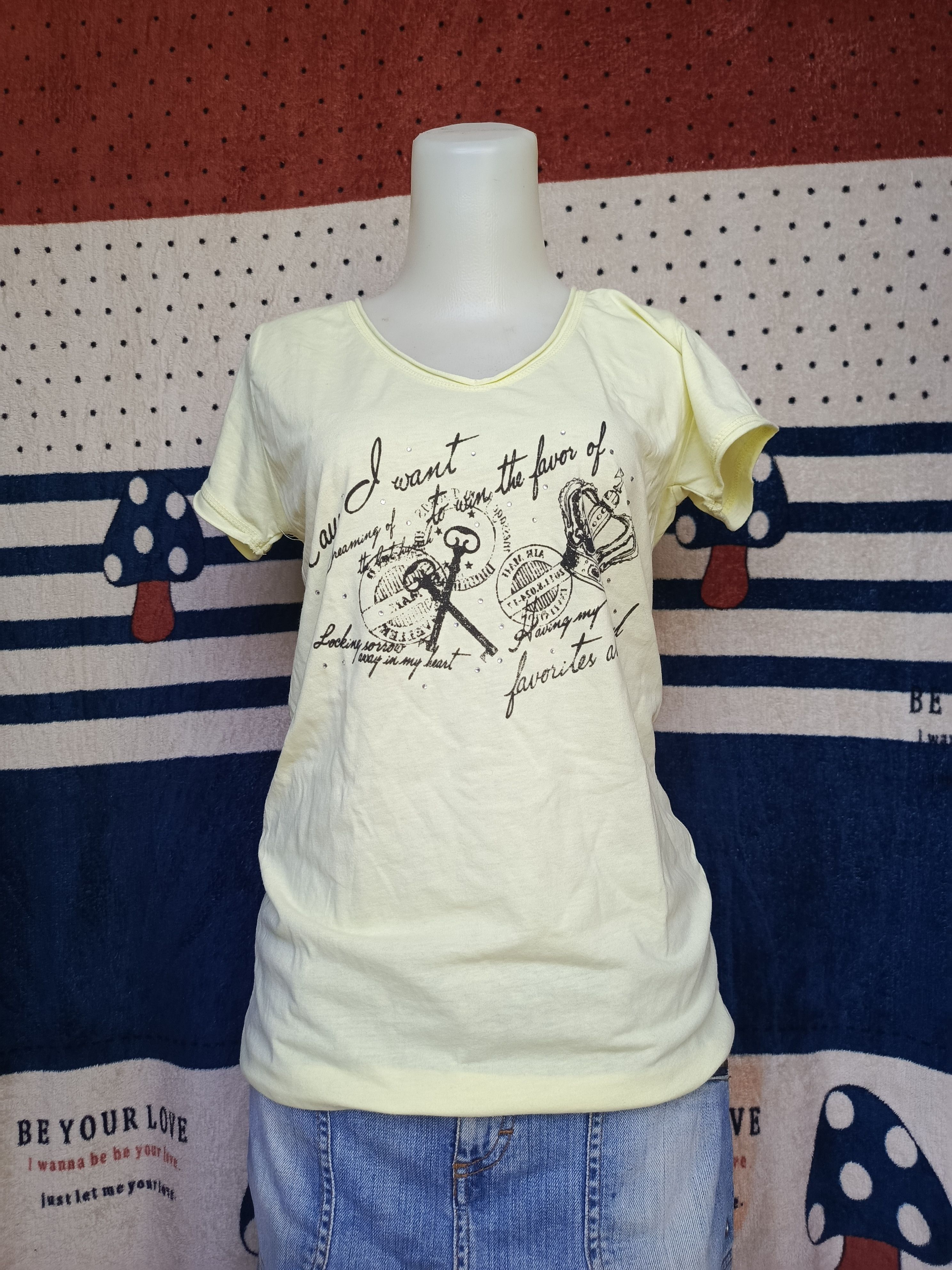 Japanese Brand Art text print t-shirts Size L / US 10 / IT 46 - 1 Thumbnail
