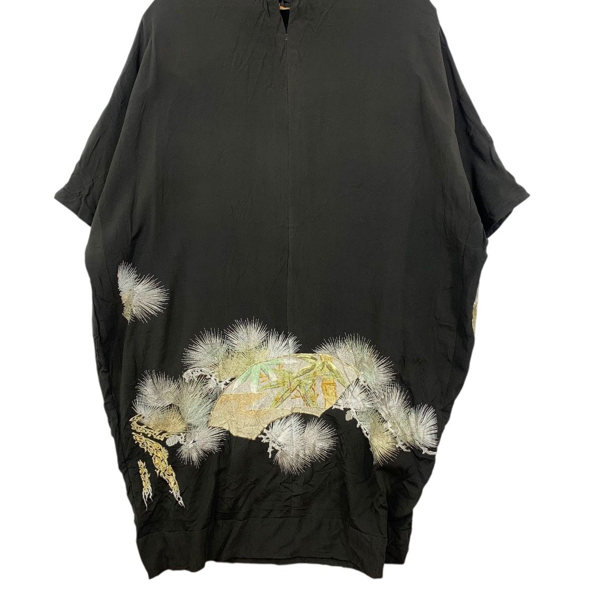 Vintage Vintage 70s KIMONO SAKURA JAPAN Traditional AOP Robe Coat Size 3XL / US 20-22 - 8 Thumbnail