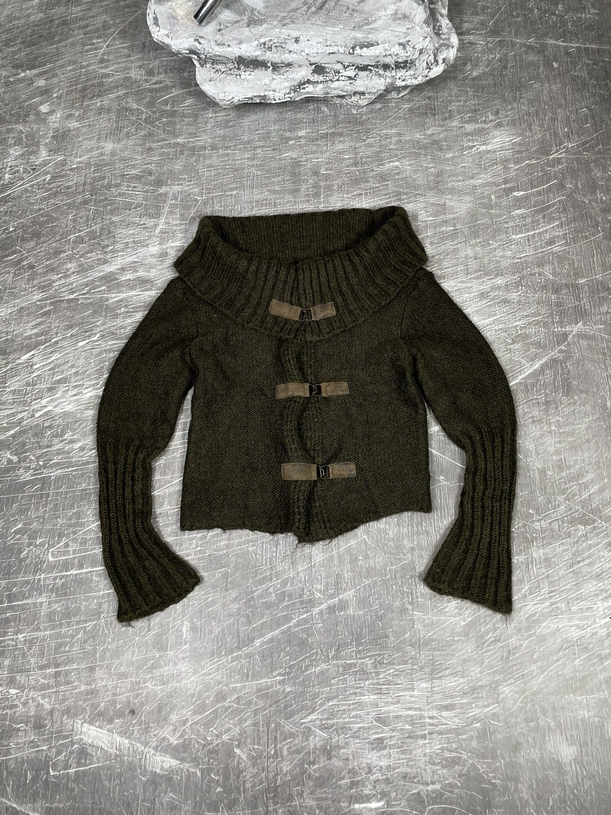 14th Addiction × Japanese Brand × Le Grande Bleu (L.G.B.) Vintage Multifunctional Knit Cardigan Junya Watanabe Style Size US S / EU 44-46 / 1 - 10 Thumbnail