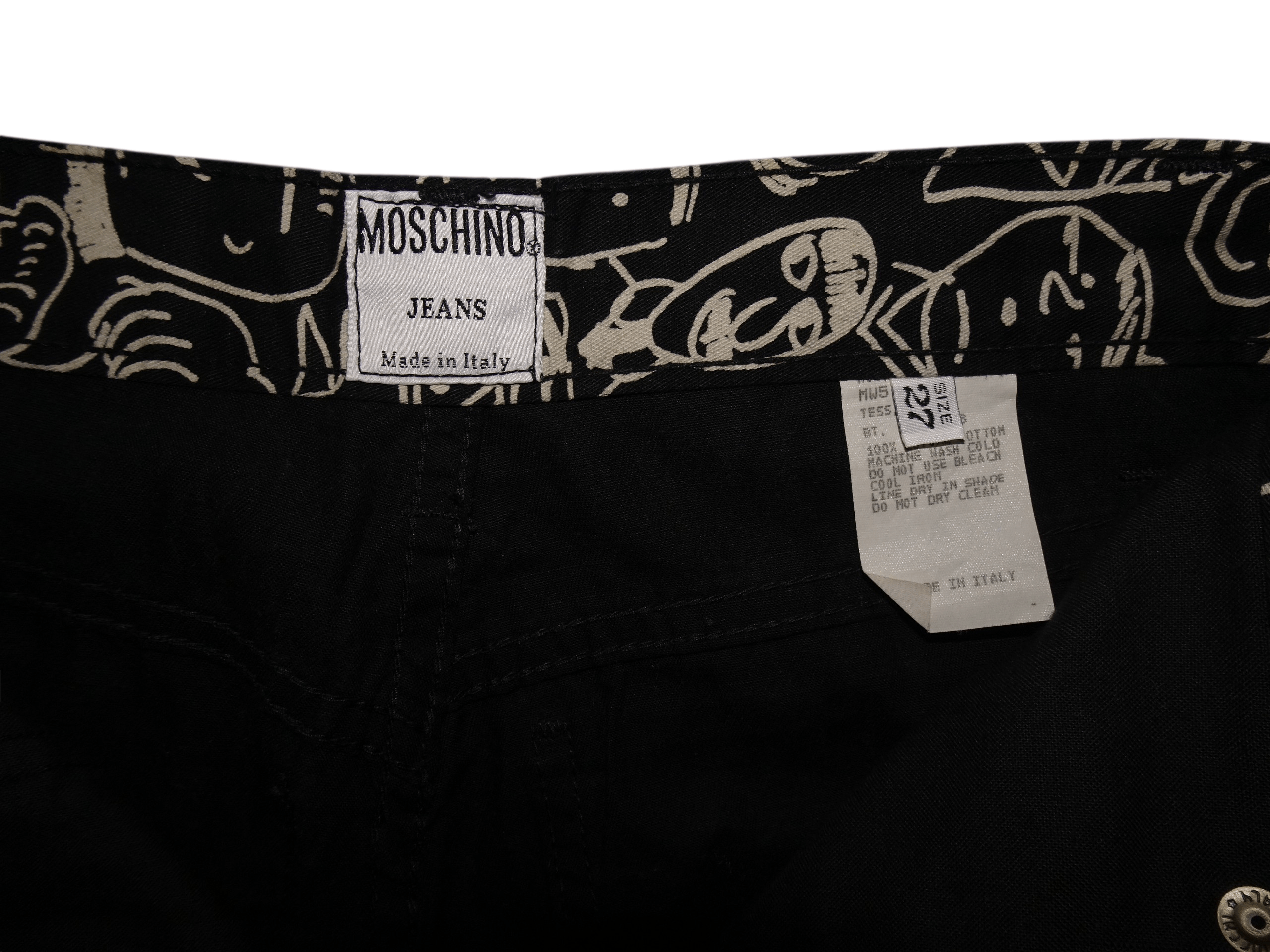 Moschino MOSCHINO JEANS FACES PRINT PANTS Size 27" / US 4 / IT 40 - 4 Thumbnail