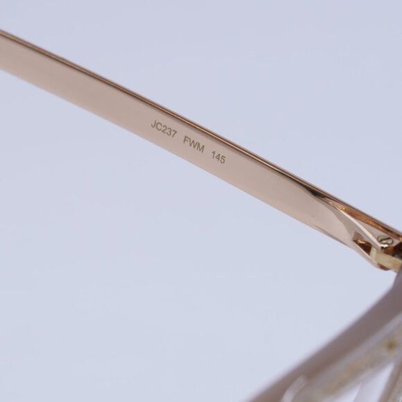 Jimmy Choo Jimmy Choo JC237 0FWM 00 Eyeglasses Nude with Glitter/Gold Size ONE SIZE - 8 Thumbnail