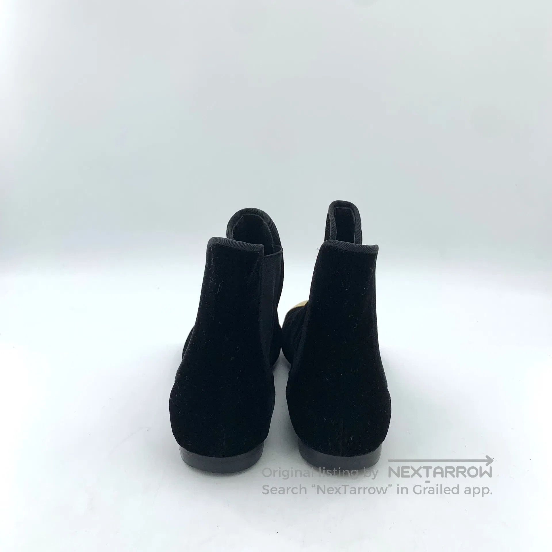 Loro Piana Loro Piana Black Velvet Casual Flat Short Boots| Size US 5.5 / IT 35.5 - 4 Thumbnail