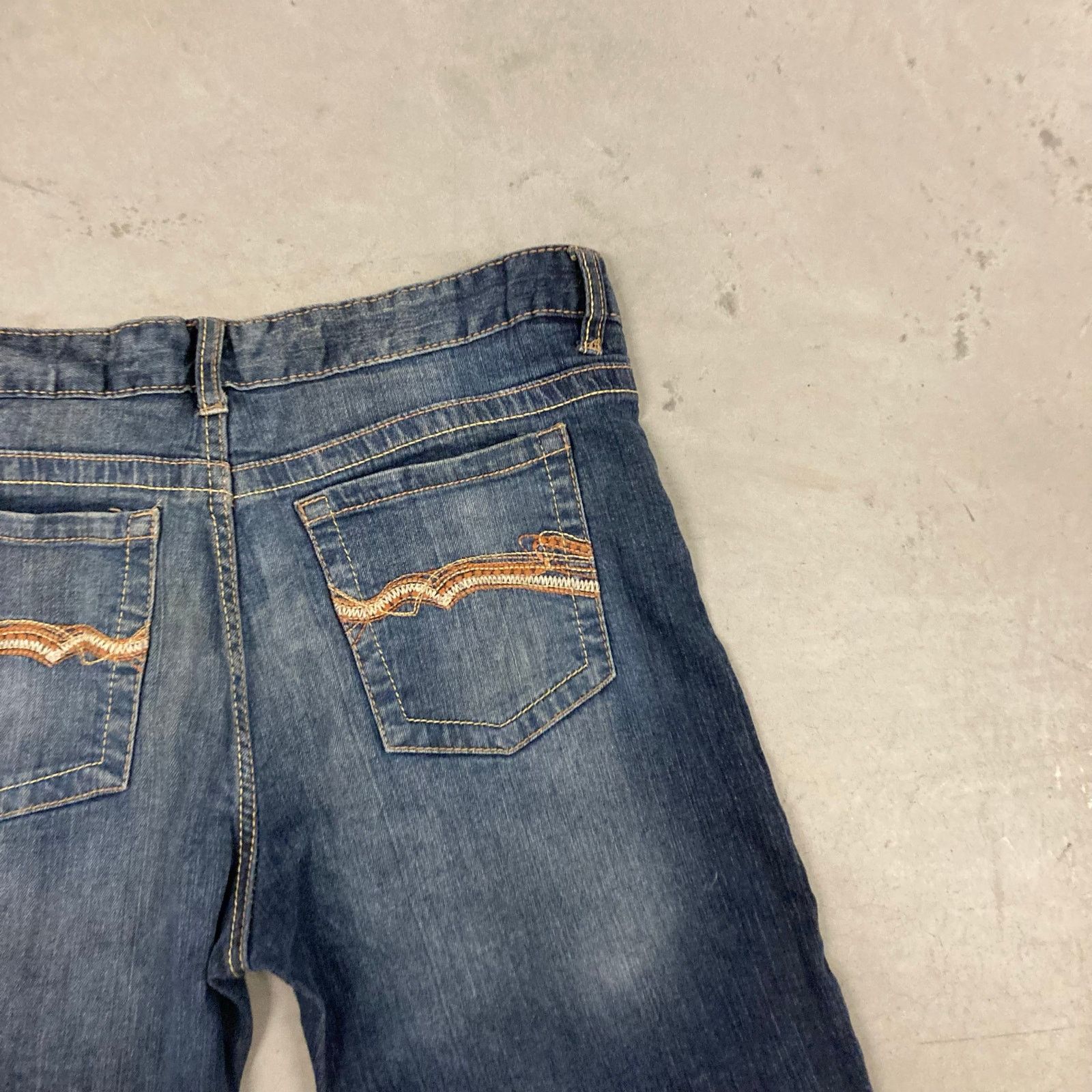 Vintage × rue21 Y2K rue 21 low rise bootcut Jeans 33x32 Size US 33 - 3 Thumbnail