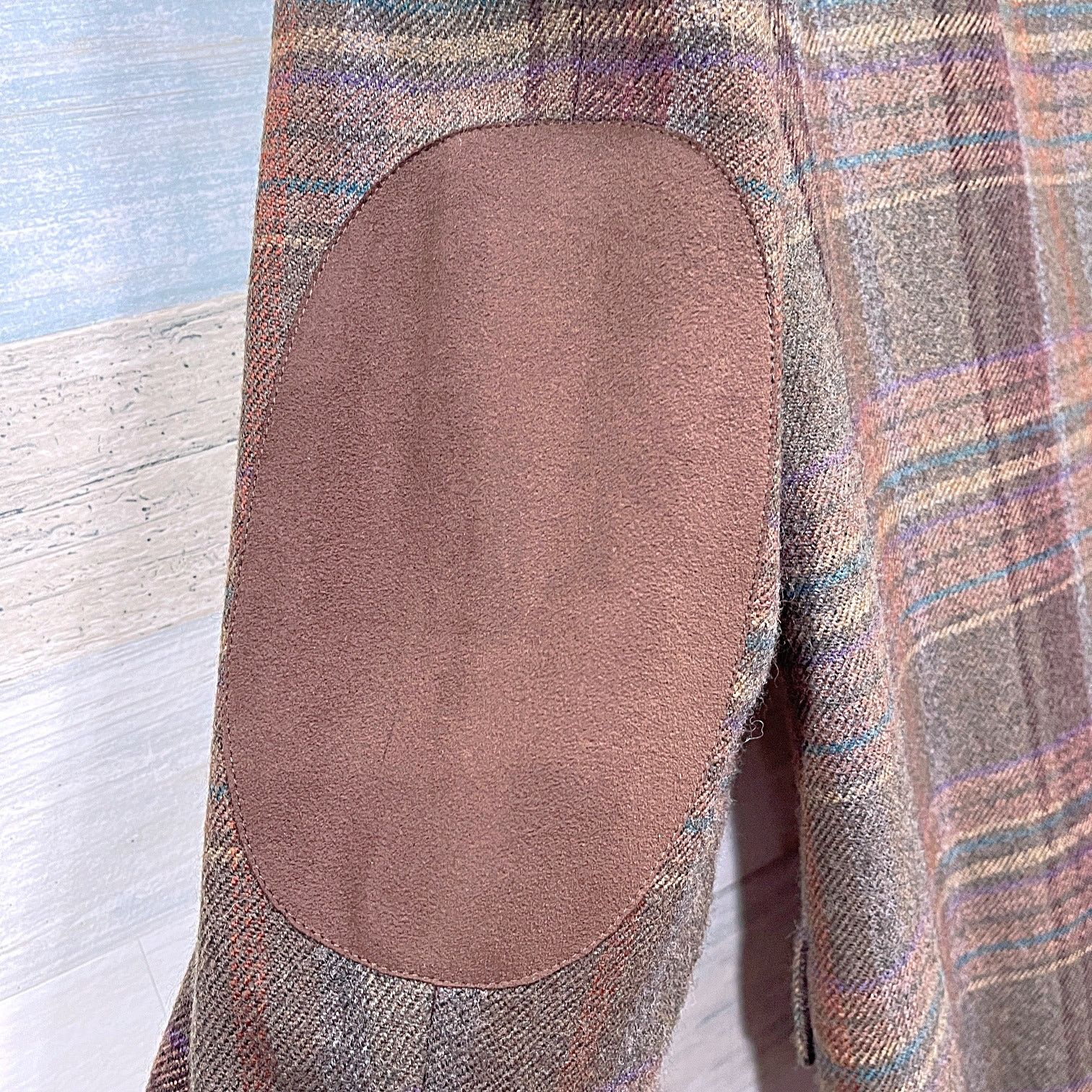 Paul Fredrick Paul Fredrick Wool Donegal Tweed Sport Coat Brown Plaid41R Size 40R - 7 Thumbnail