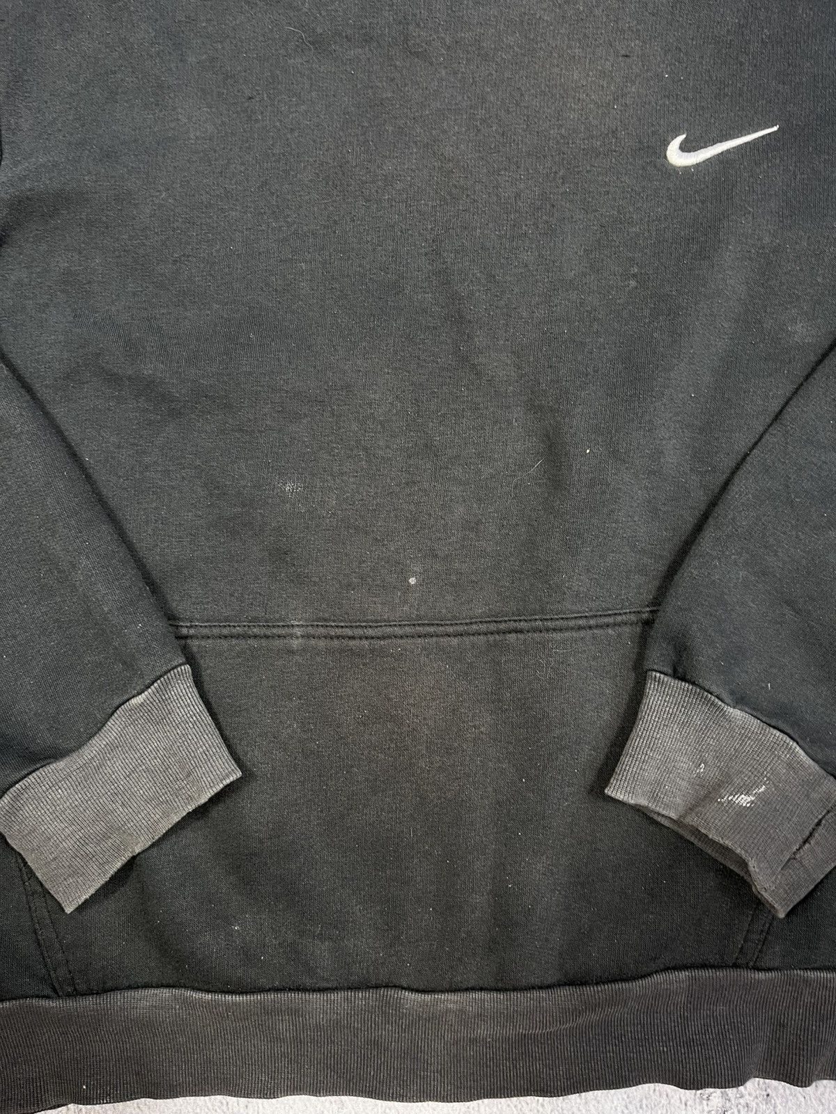 Nike × Vintage Vintage Y2K Nike trashed swoosh hoodie streetwear size L Size L / US 10 / IT 46 - 6 Thumbnail