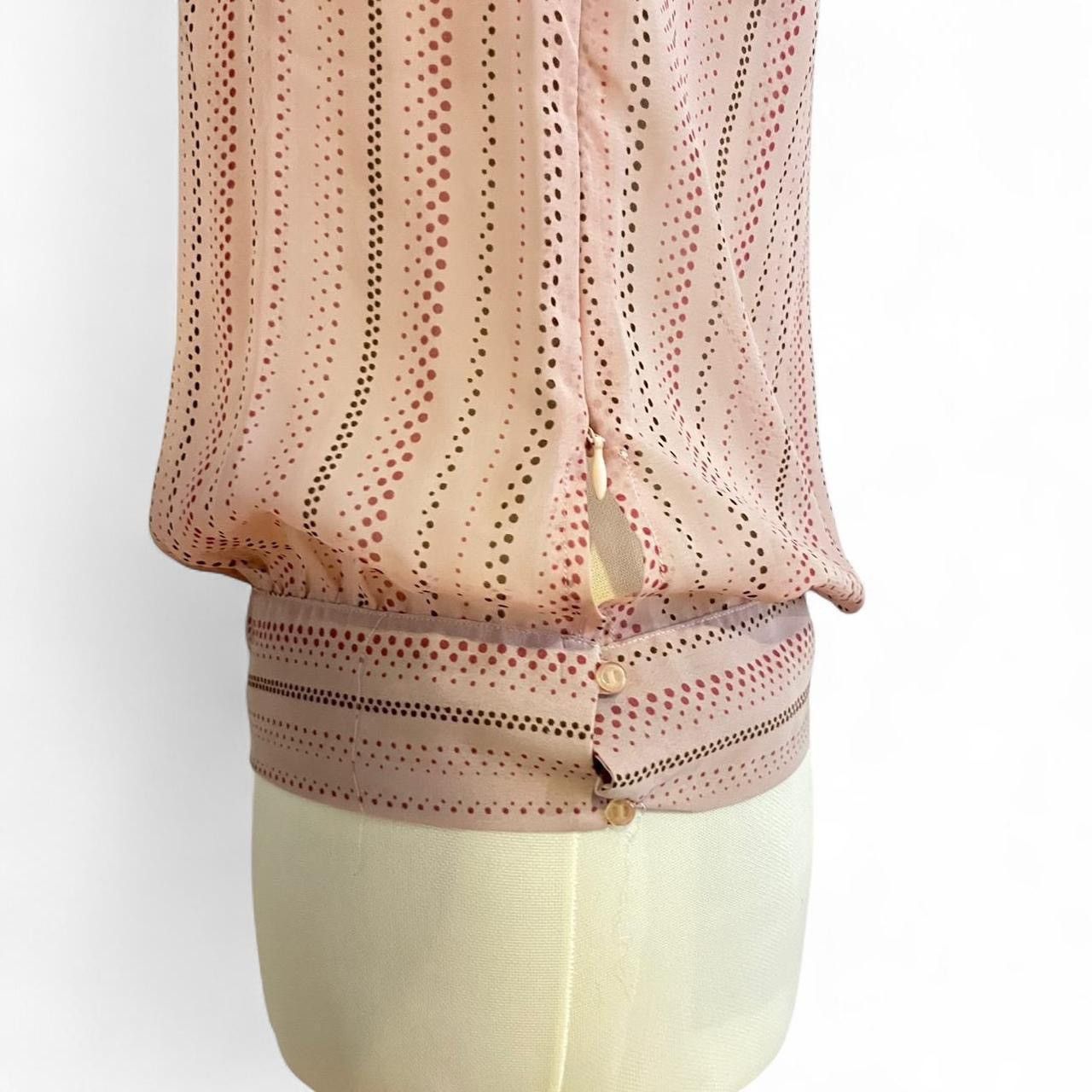Other Vintage y2k Espada polkadots pleated high neck top blouse Size XS / US 0-2 / IT 36-38 - 6 Thumbnail