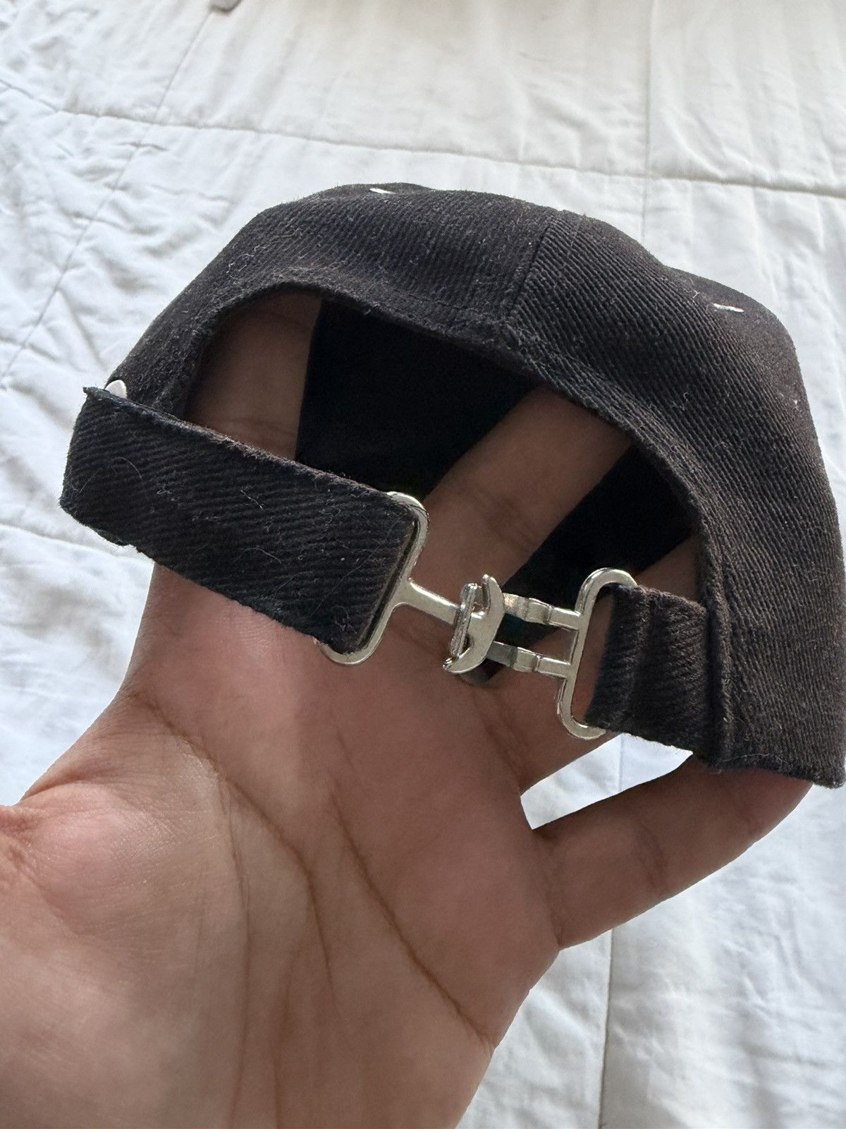 Pearled Ivory Pearled Ivory Distressed hat Size ONE SIZE - 4 Thumbnail
