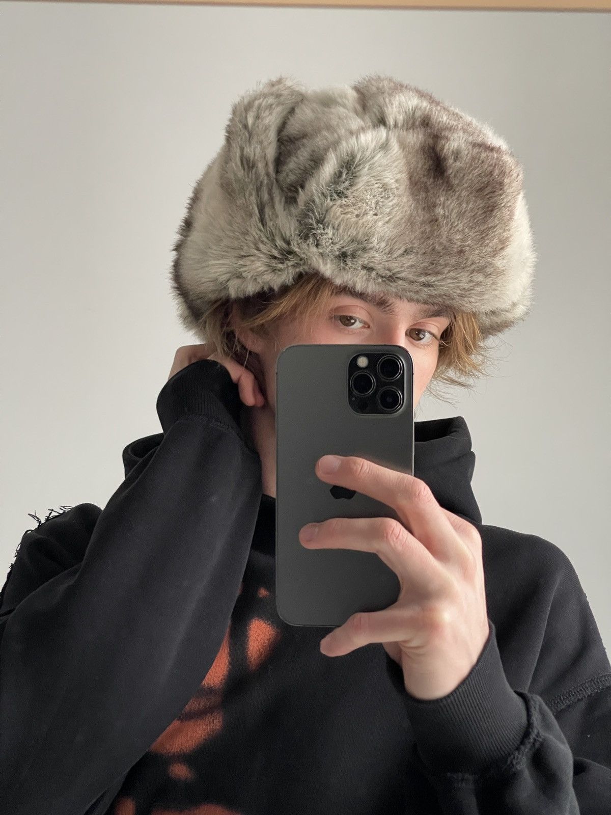 Hysteric Glamour Vintage fuzzy mohair japanese ushanka hat avant garde Size ONE SIZE - 12 Thumbnail
